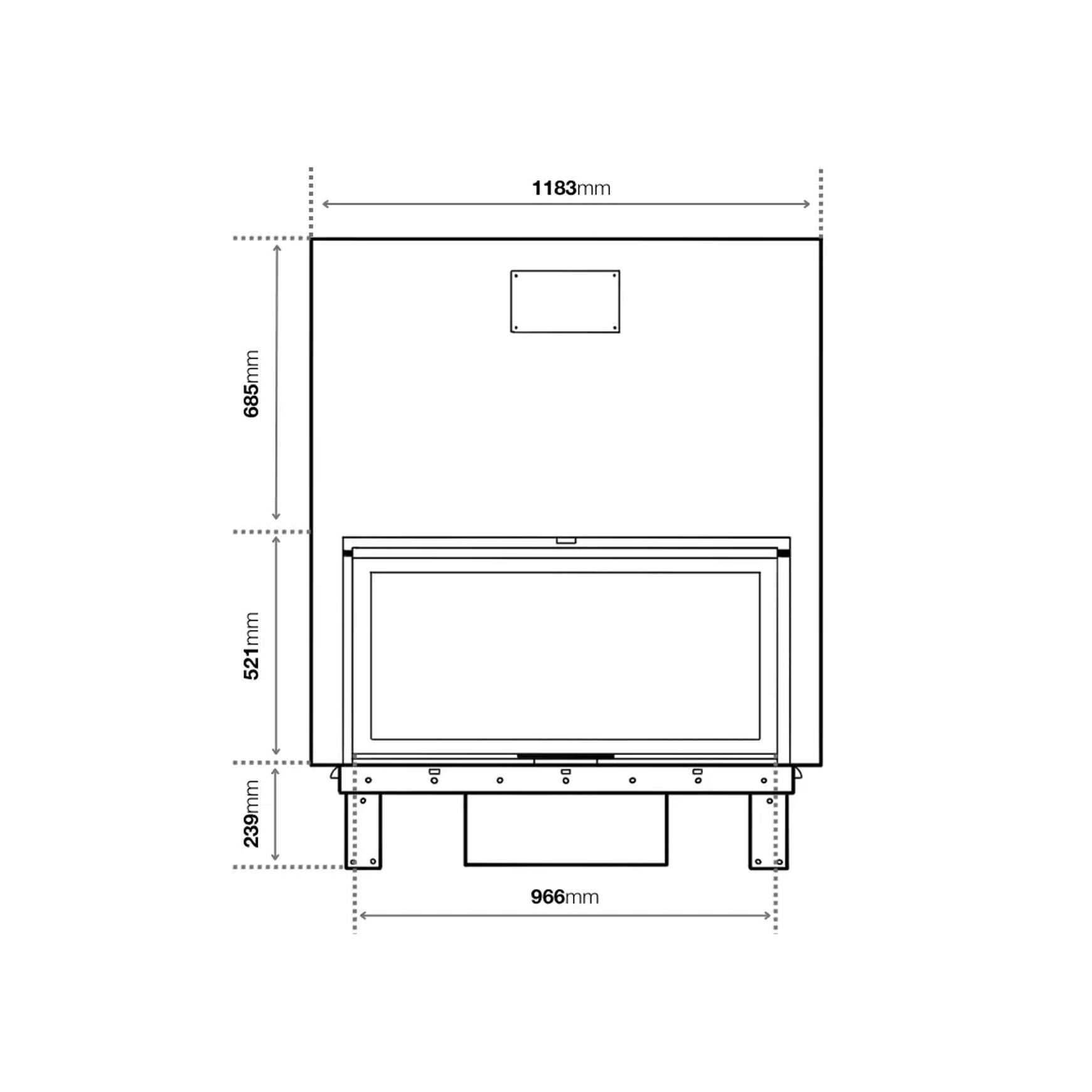 Axis FAS120 SS Fireplace
