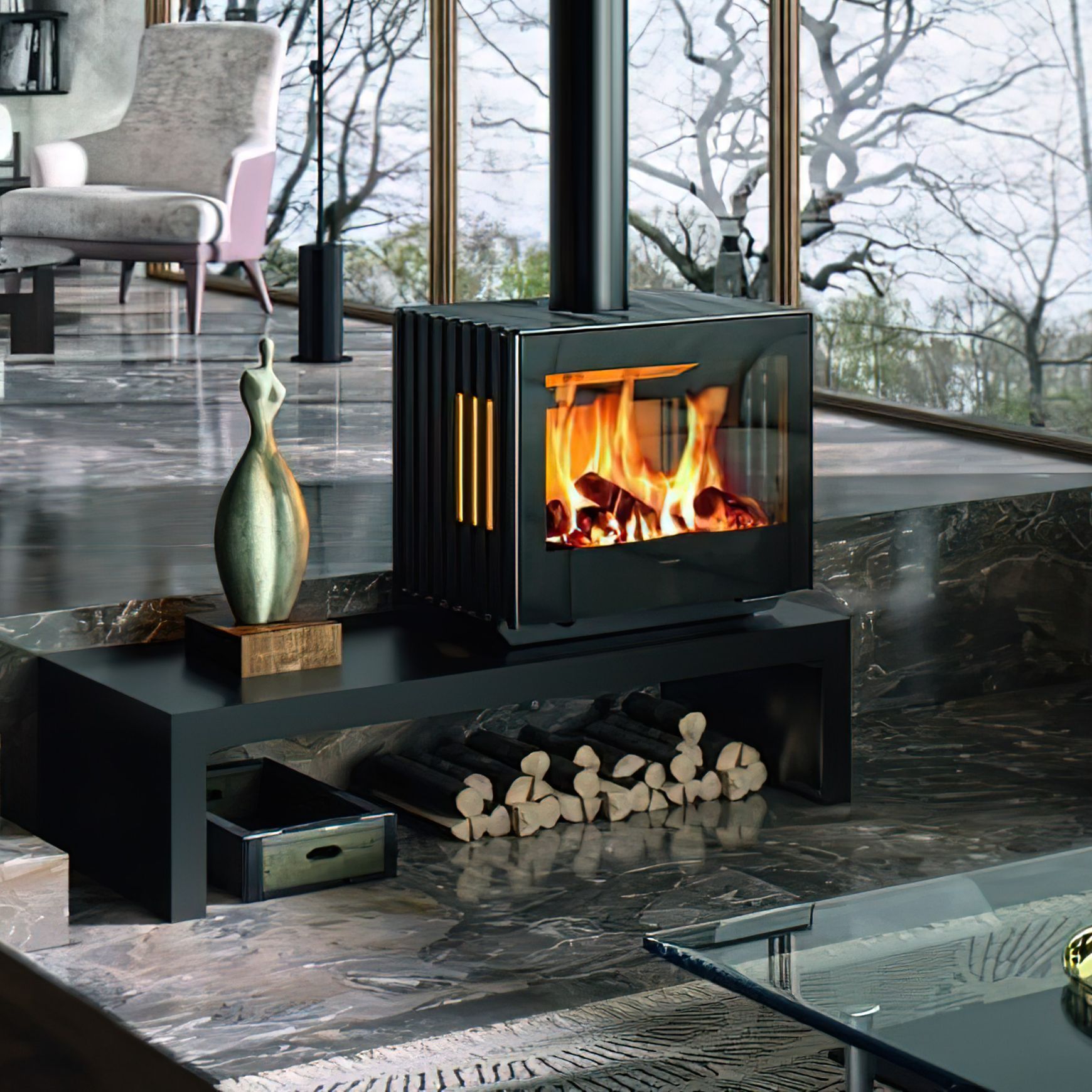 Hergóm Glance L Body Fireplace