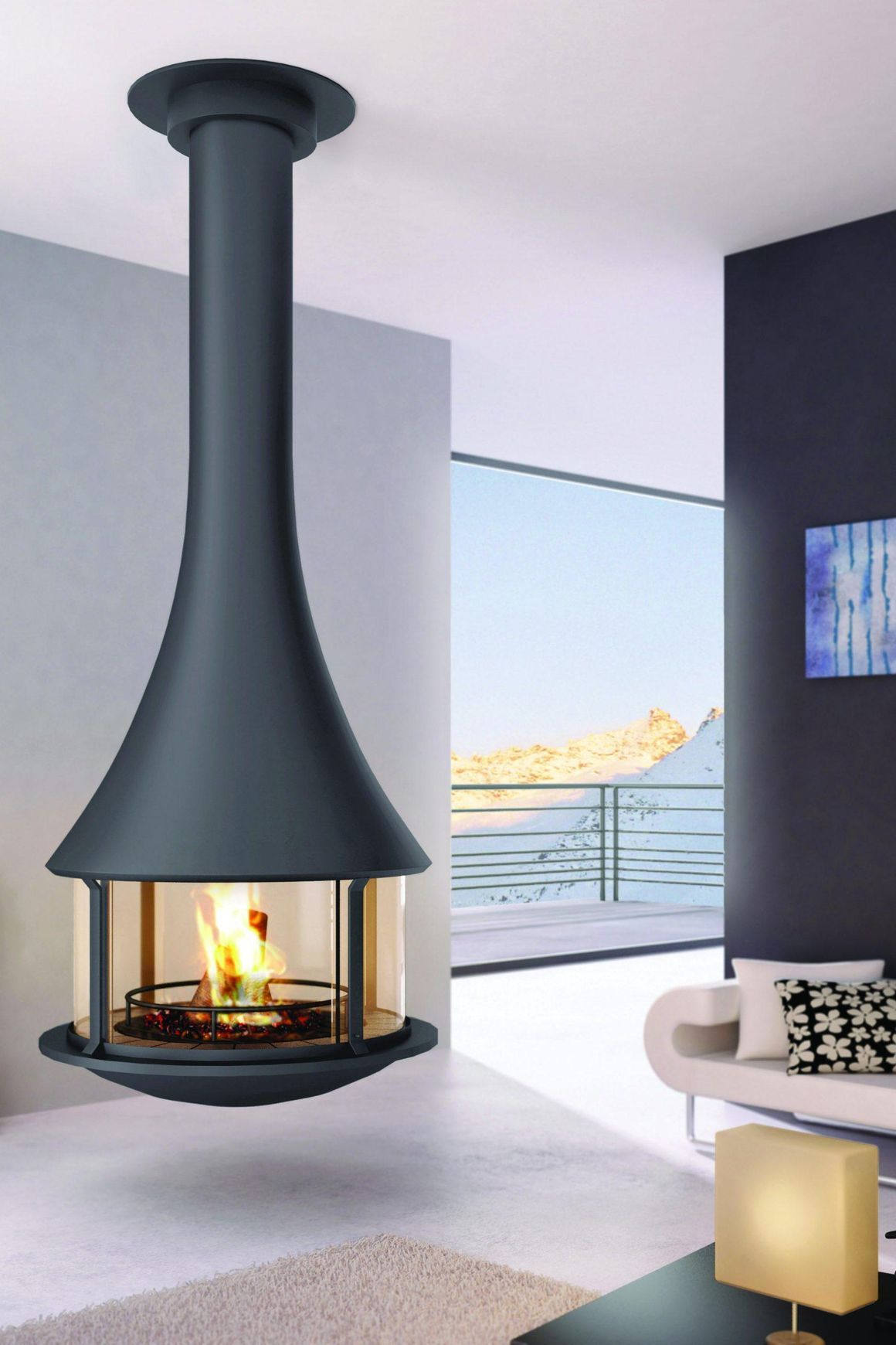 Jc Bordelet Zelia 908 Suspended Fireplace