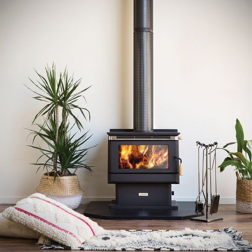 Kalora 500C Freestanding Wood Heater With a 4m Flue Kit