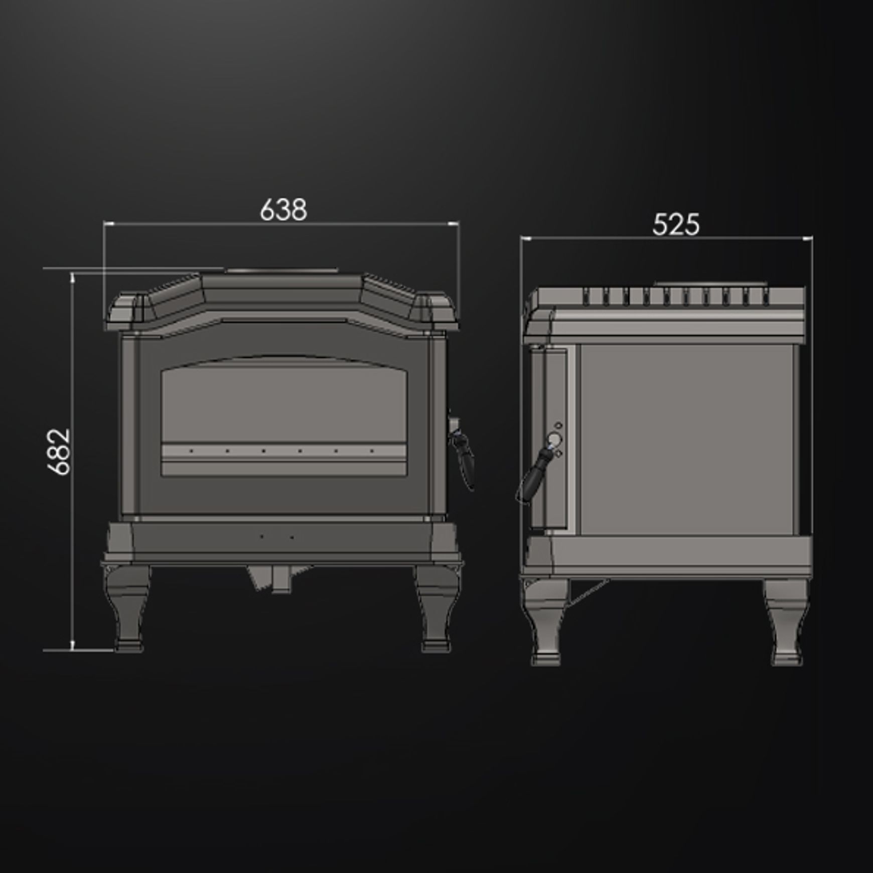 Kemlan C24 II Wood Fireplace