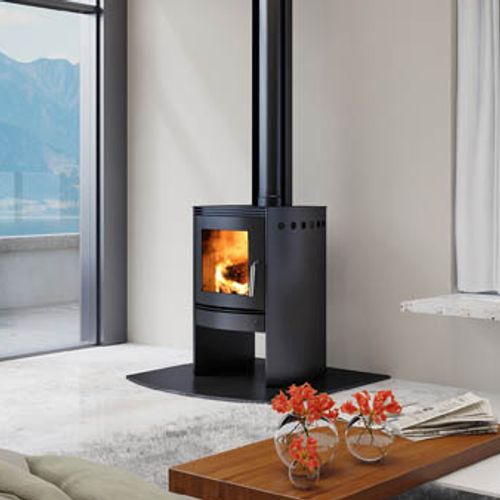 Bosca 550 Black Wood Fireplace