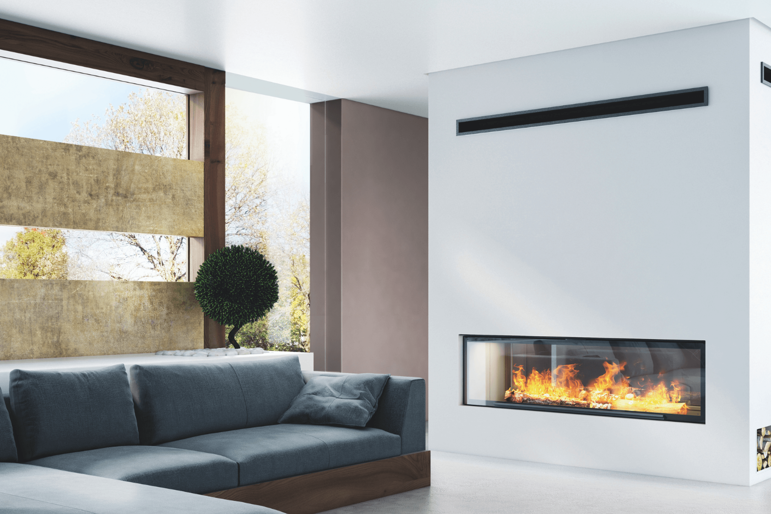 Axis H1600XXL DS - Double Sided Fireplace