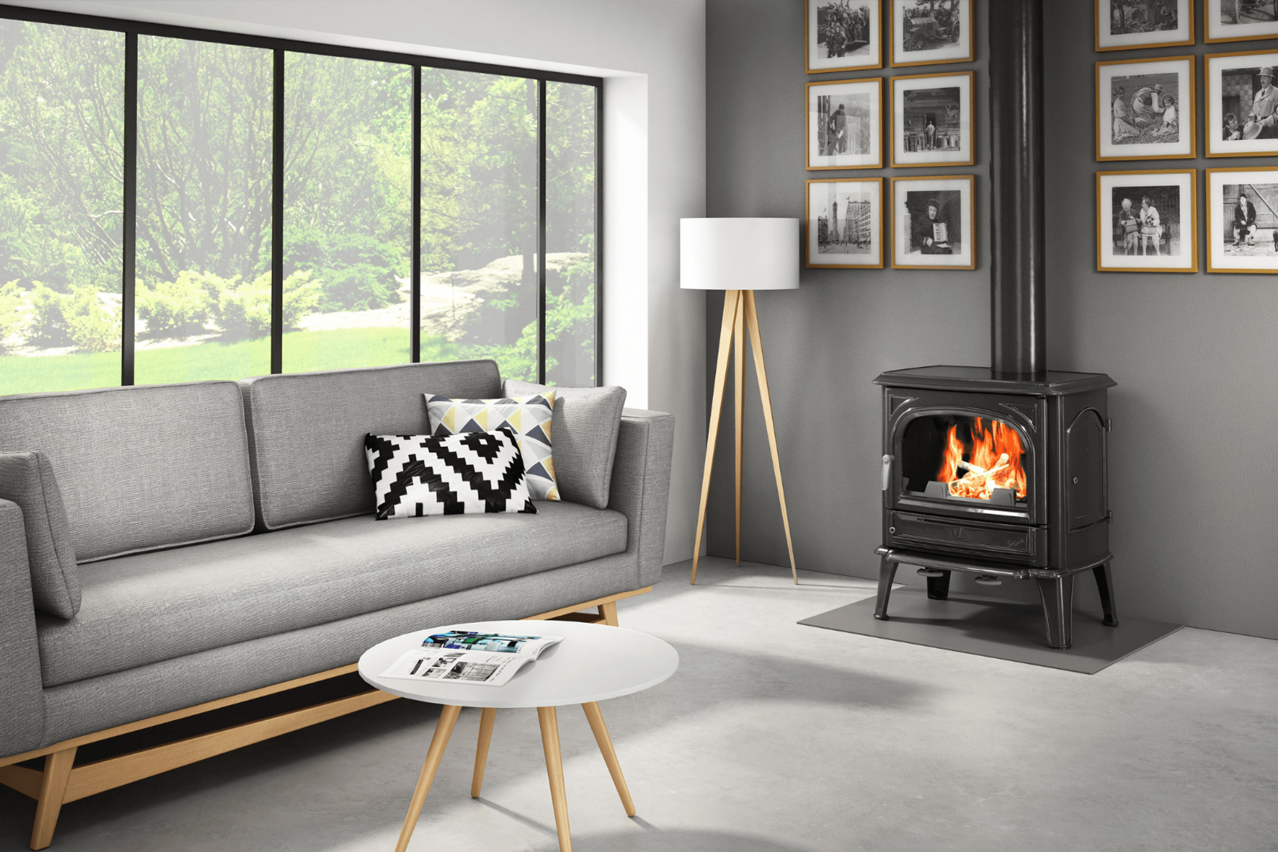 Seguin Saphir Cheminee Stove - Freestanding