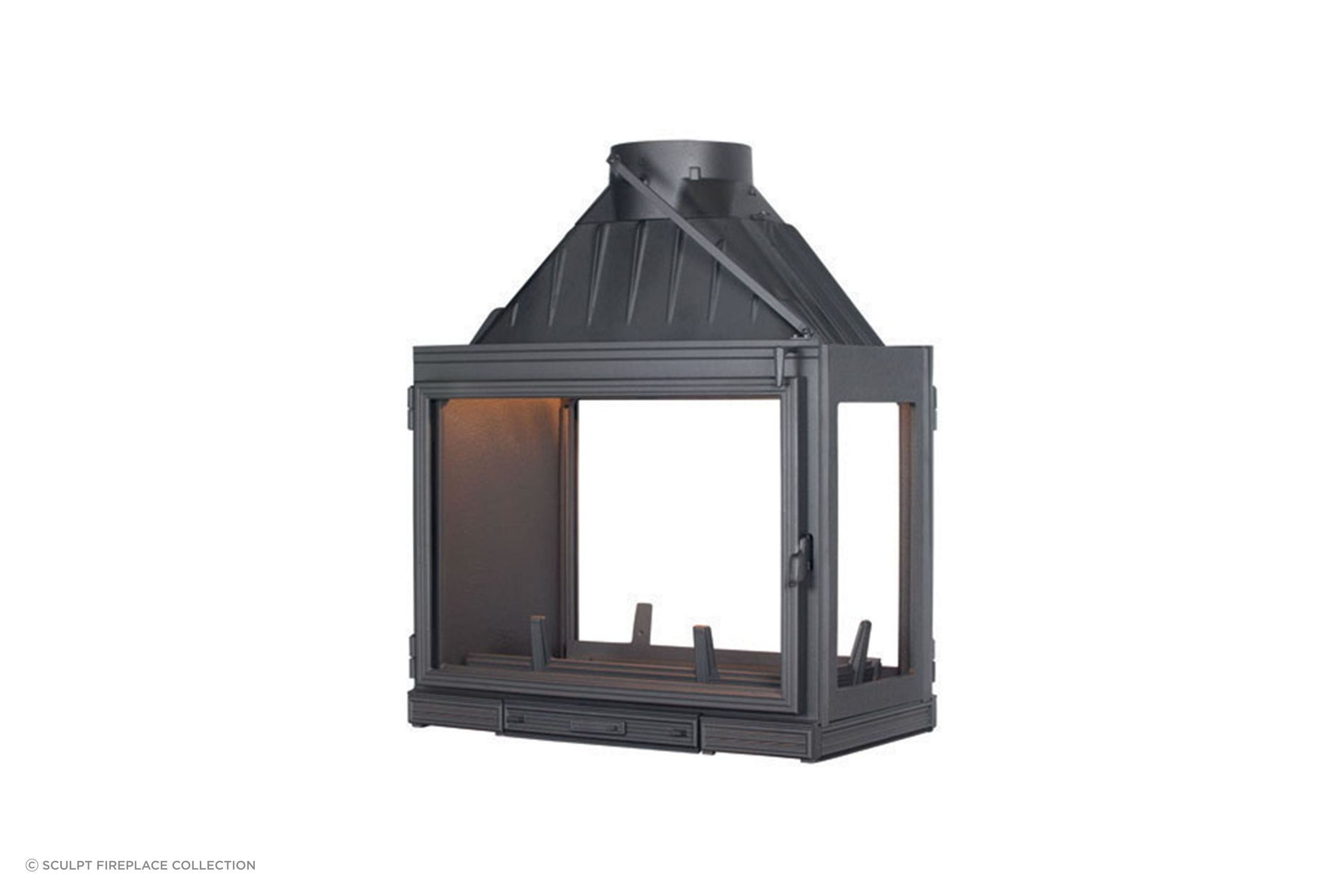 Seguin Multivision 8000 3S Cheminee Wood Fireplace