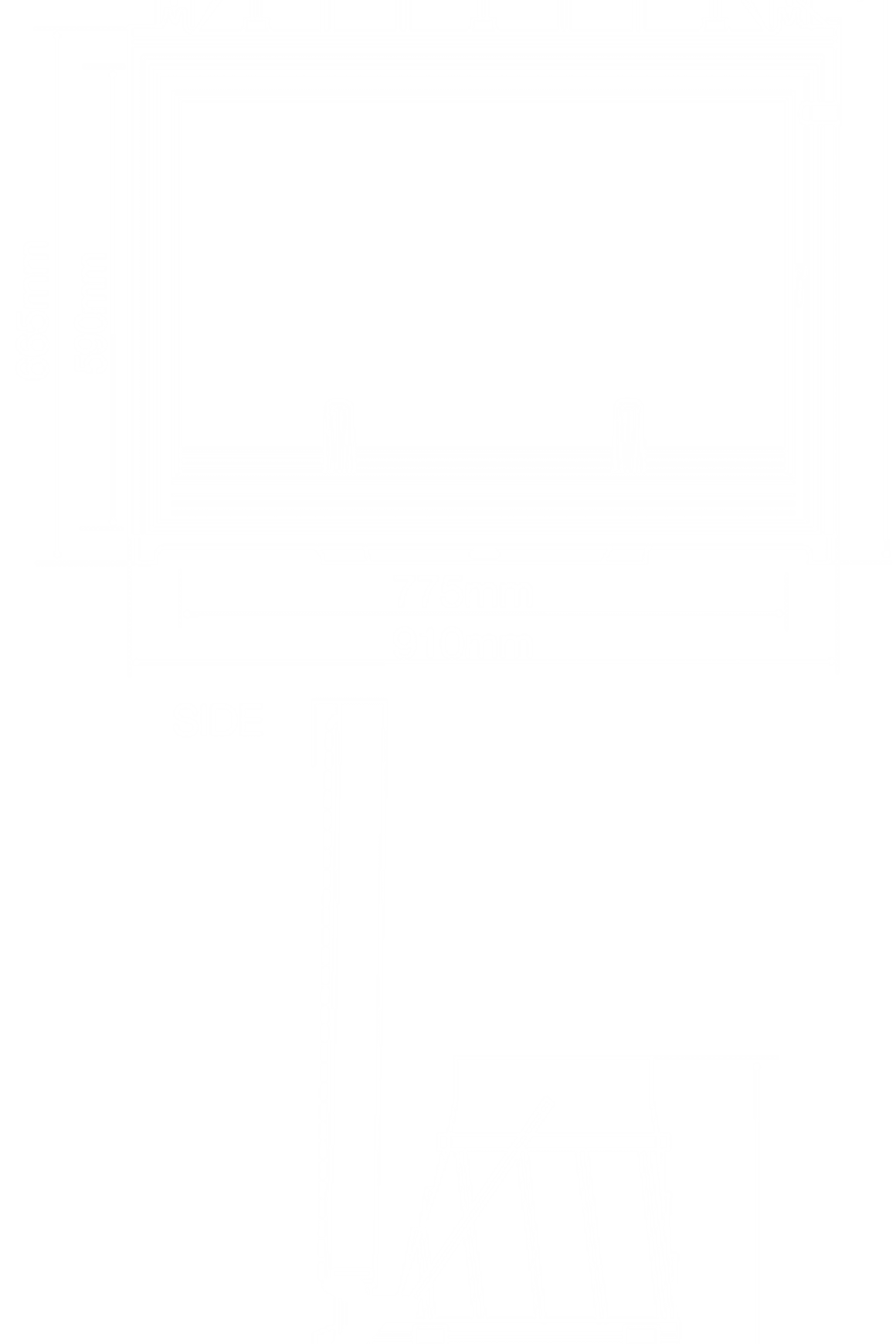 Seguin Super 9 Cheminee Fireplace - Swing and Lift Door dimensions