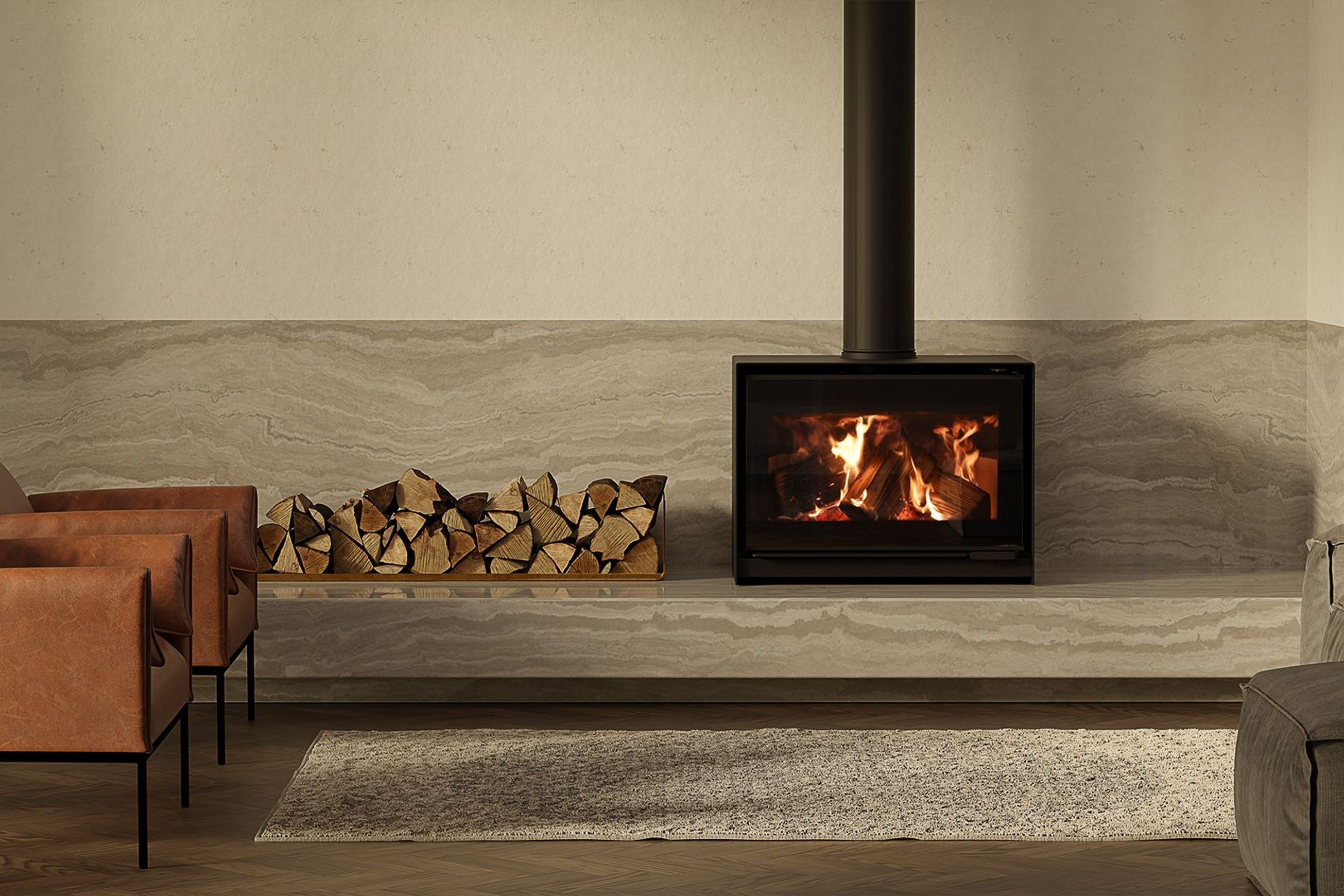 Escea TFS850 Freestanding Wood Fireplace