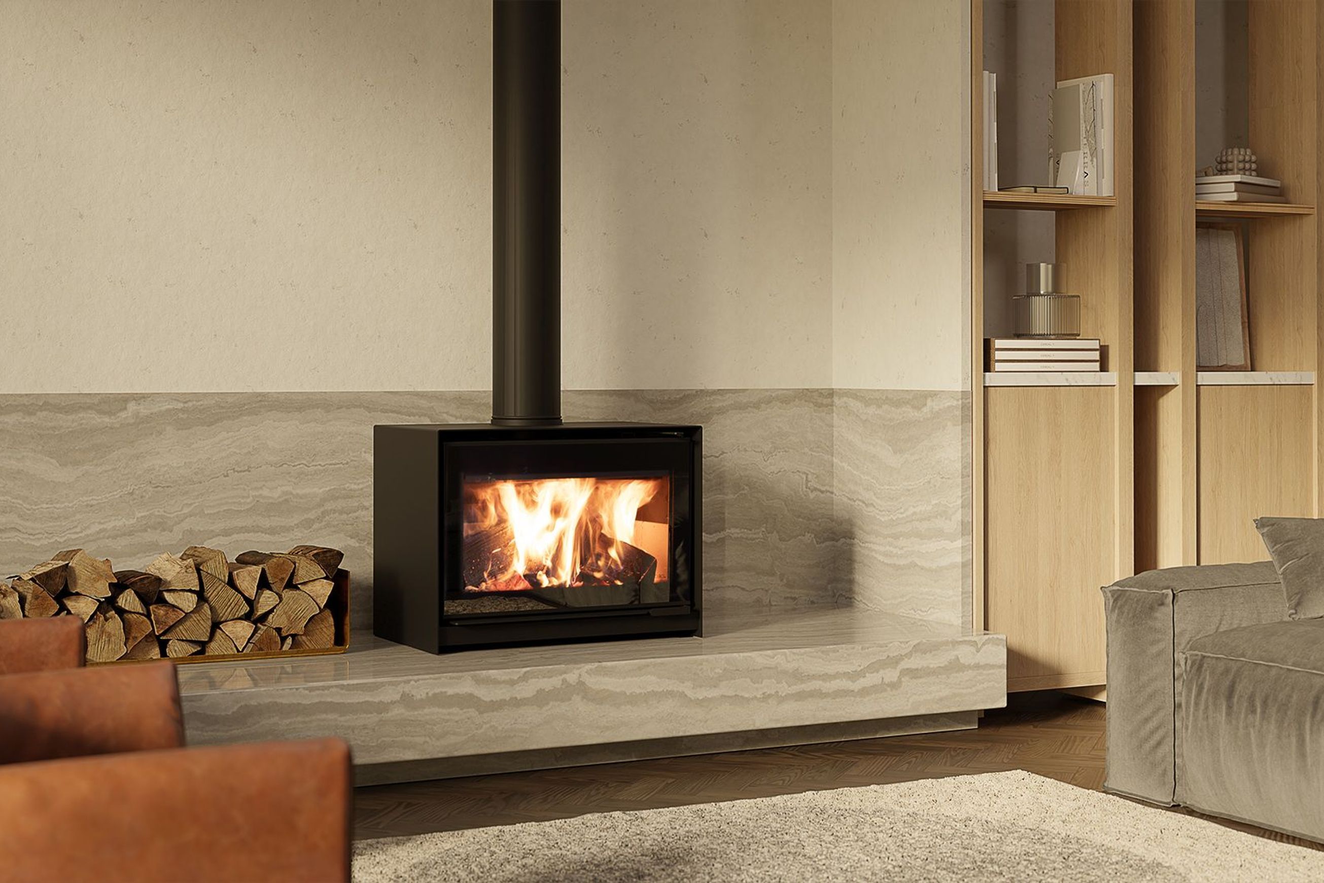Escea TFS850 Freestanding Wood Fireplace