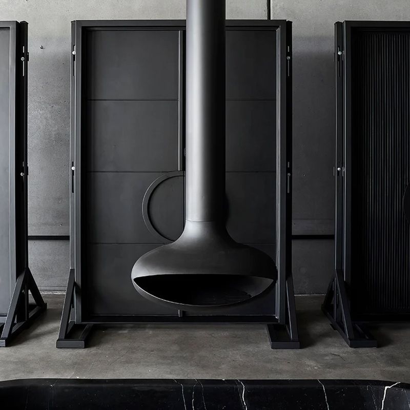 Zen Elegante Wood Burning Suspended Fireplace