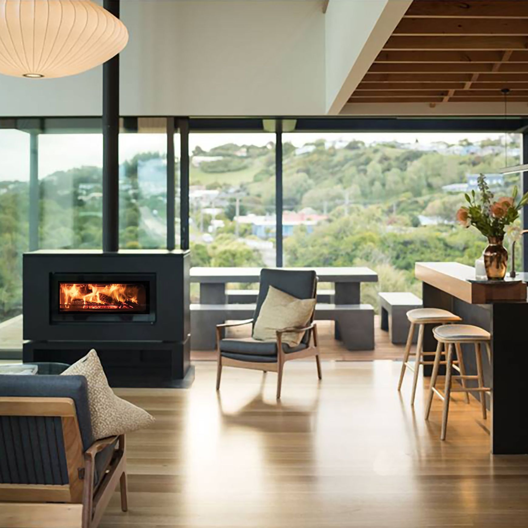 Stovax Studio 2 (NZ) ZCB Freestanding Wood Fireplace