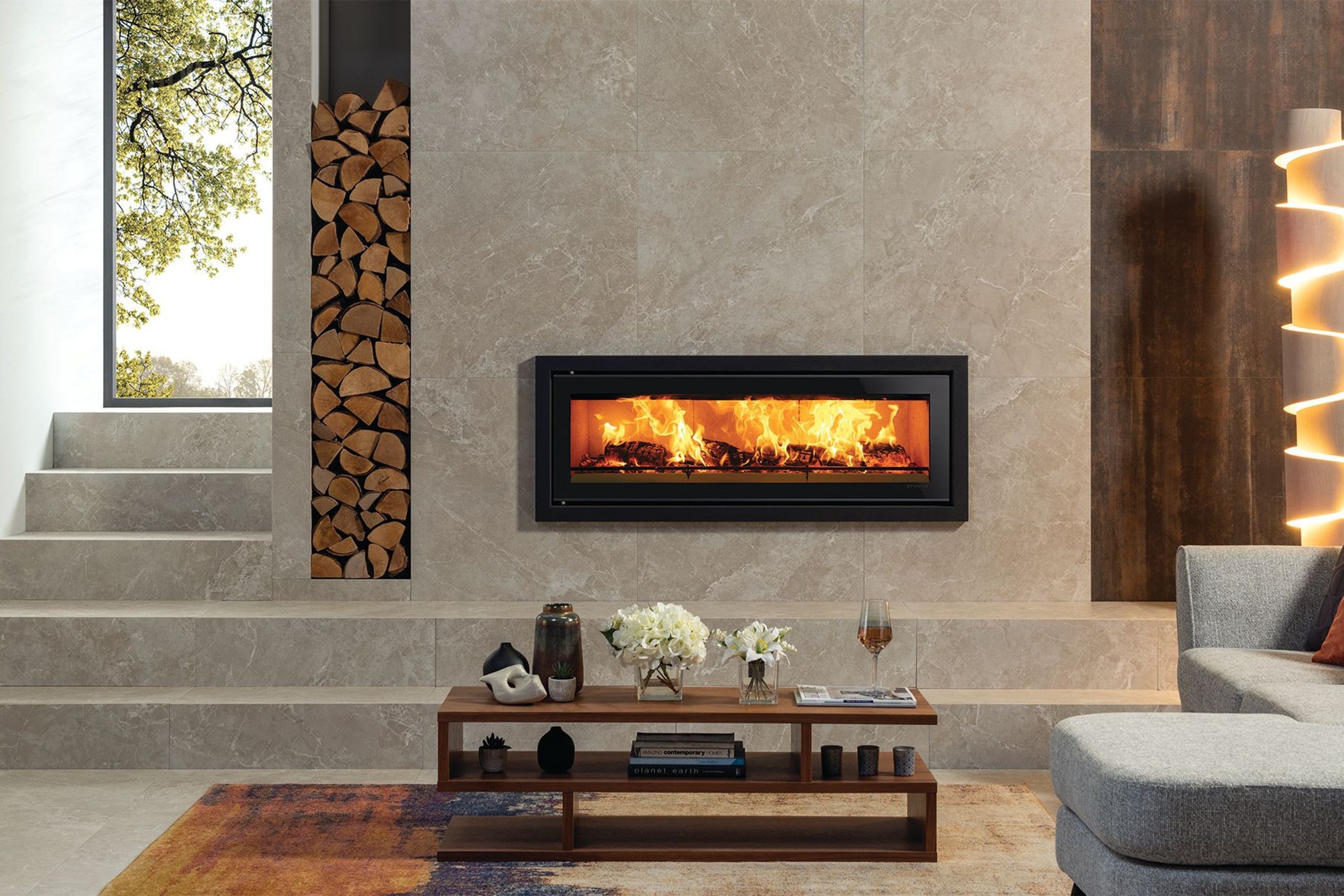 Stovax Studio 3 Inbuilt and Freestanding Fireplace (Rural)