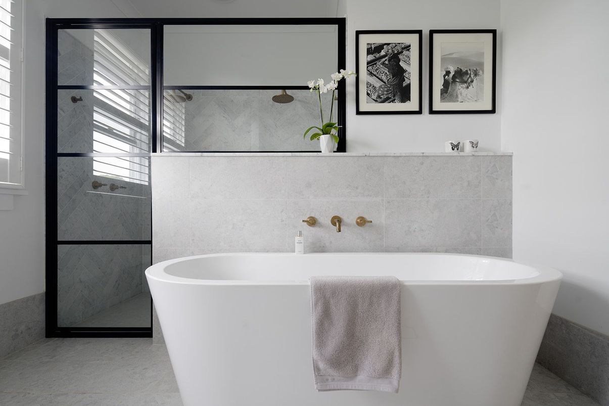 Luxurious Hamptons Master Ensuite - Designed and Built by MILEHAM