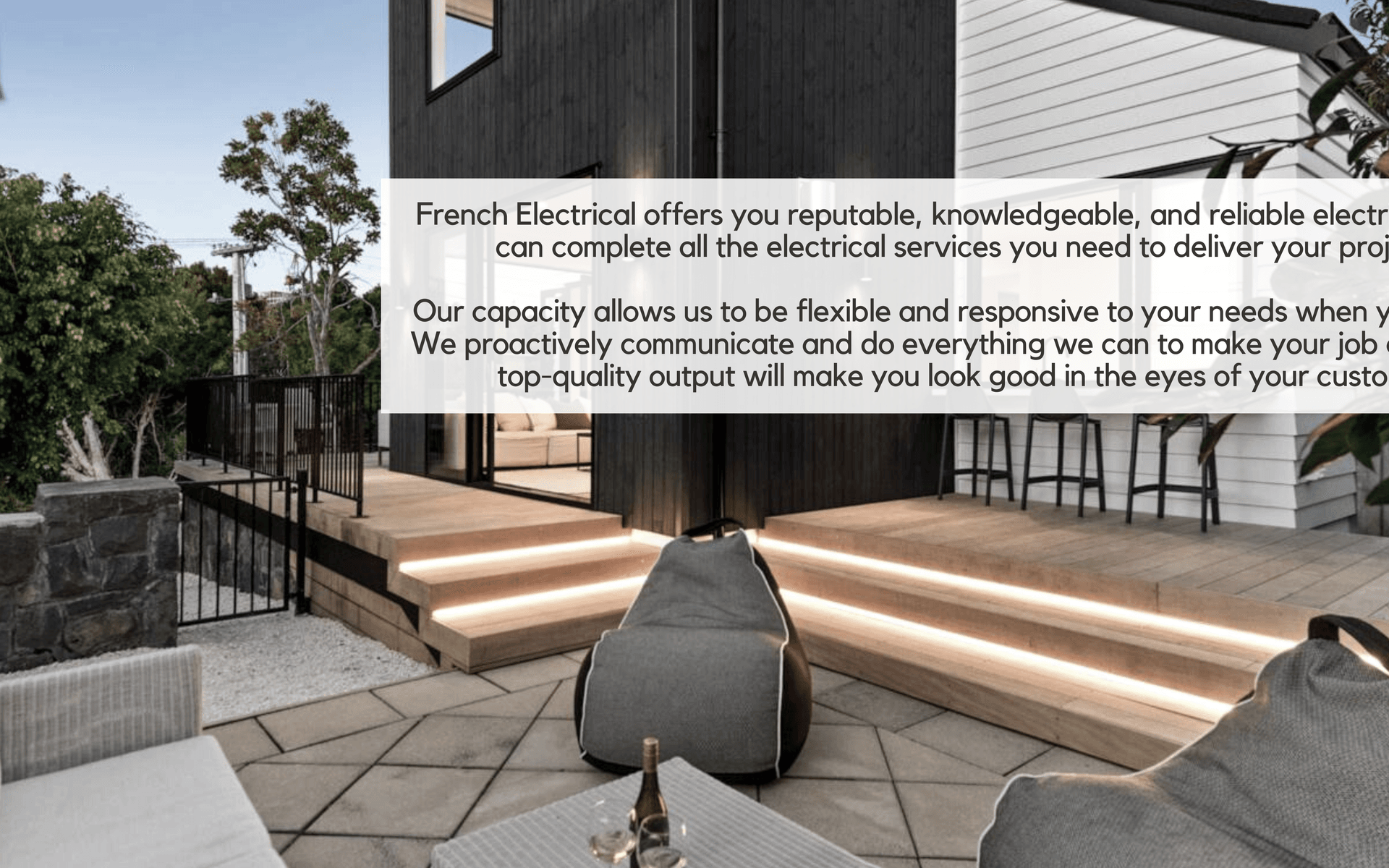 French Electrical banner