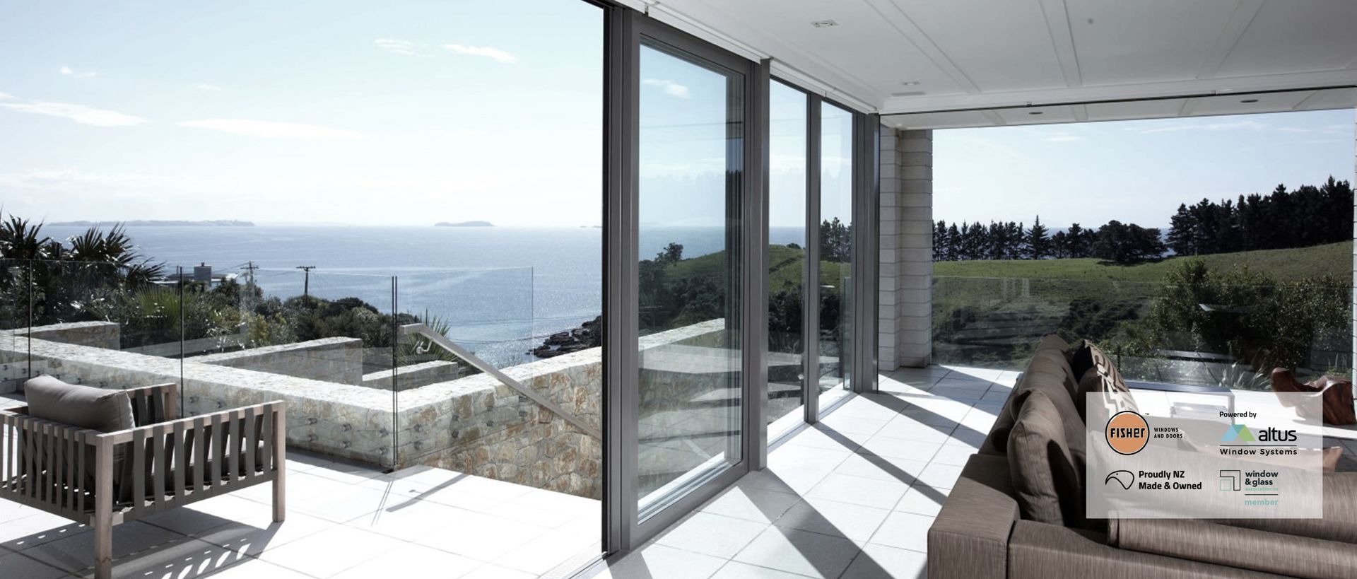 Hero Banner for Fisher™ Windows and Doors Otago