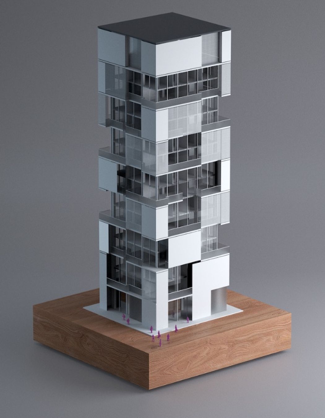 Single apartment tower