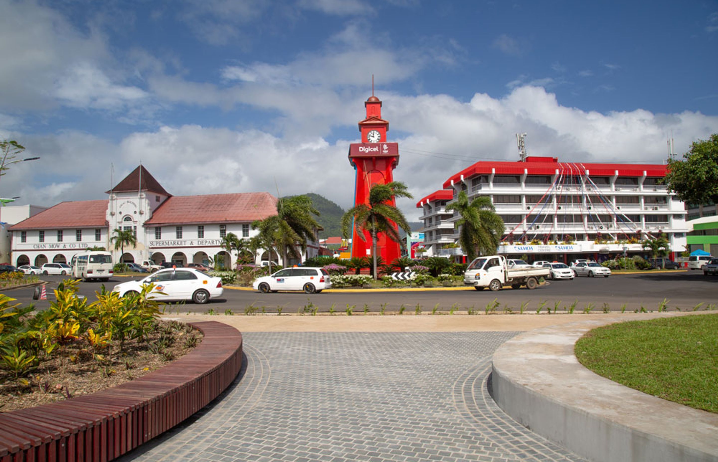 Bluestone paving Horizon international in Samoa