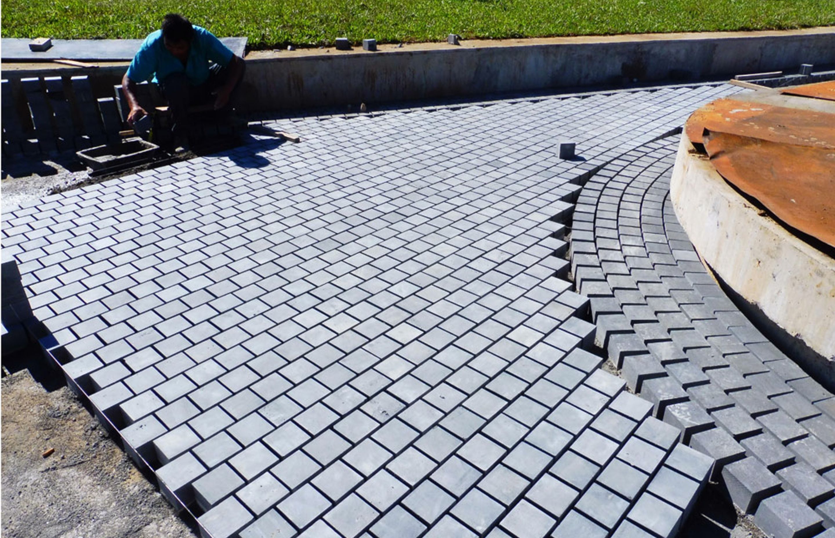 Bluestone paving Horizon international in Samoa