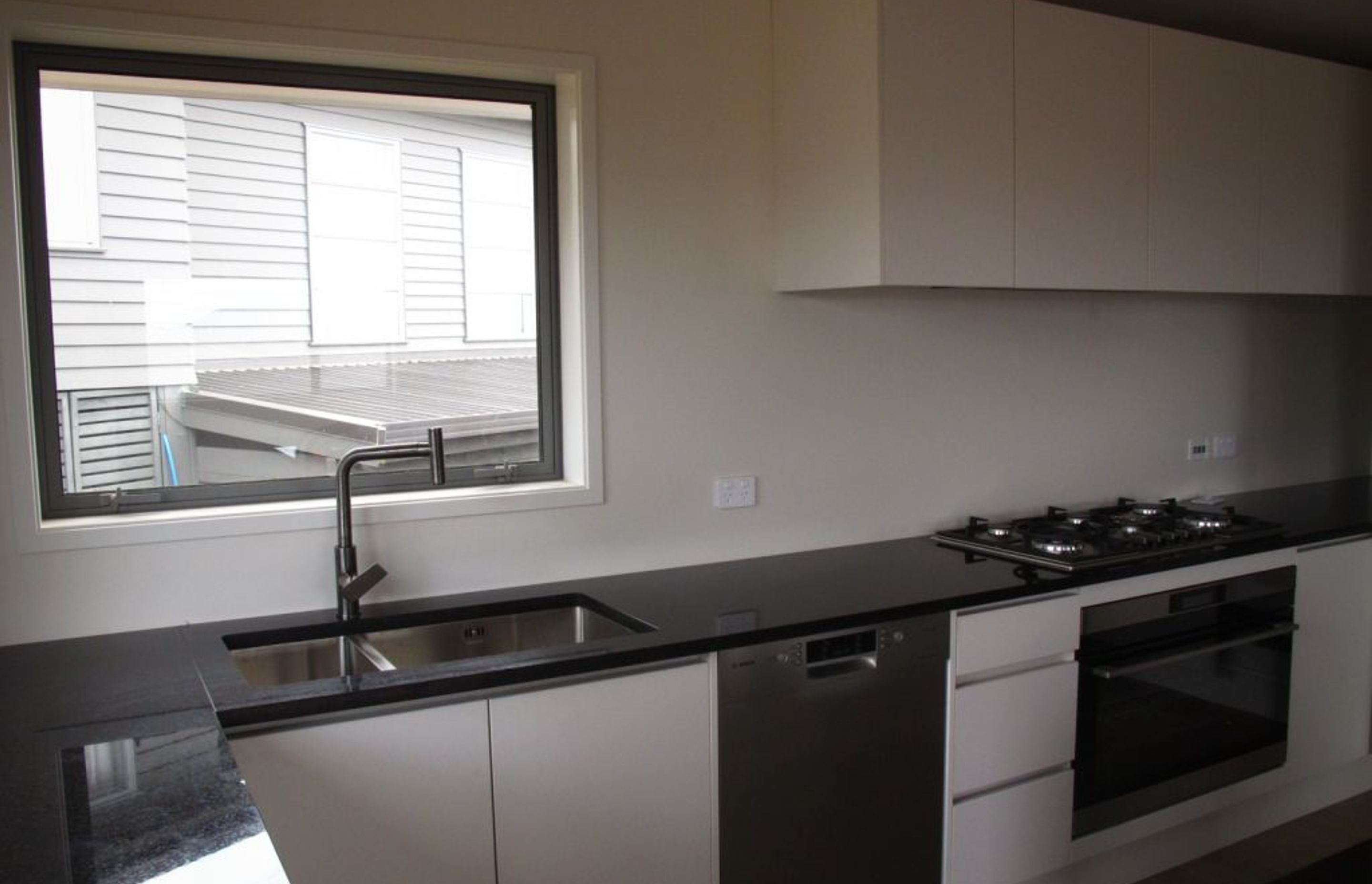 Custom kitchen in a new residential build