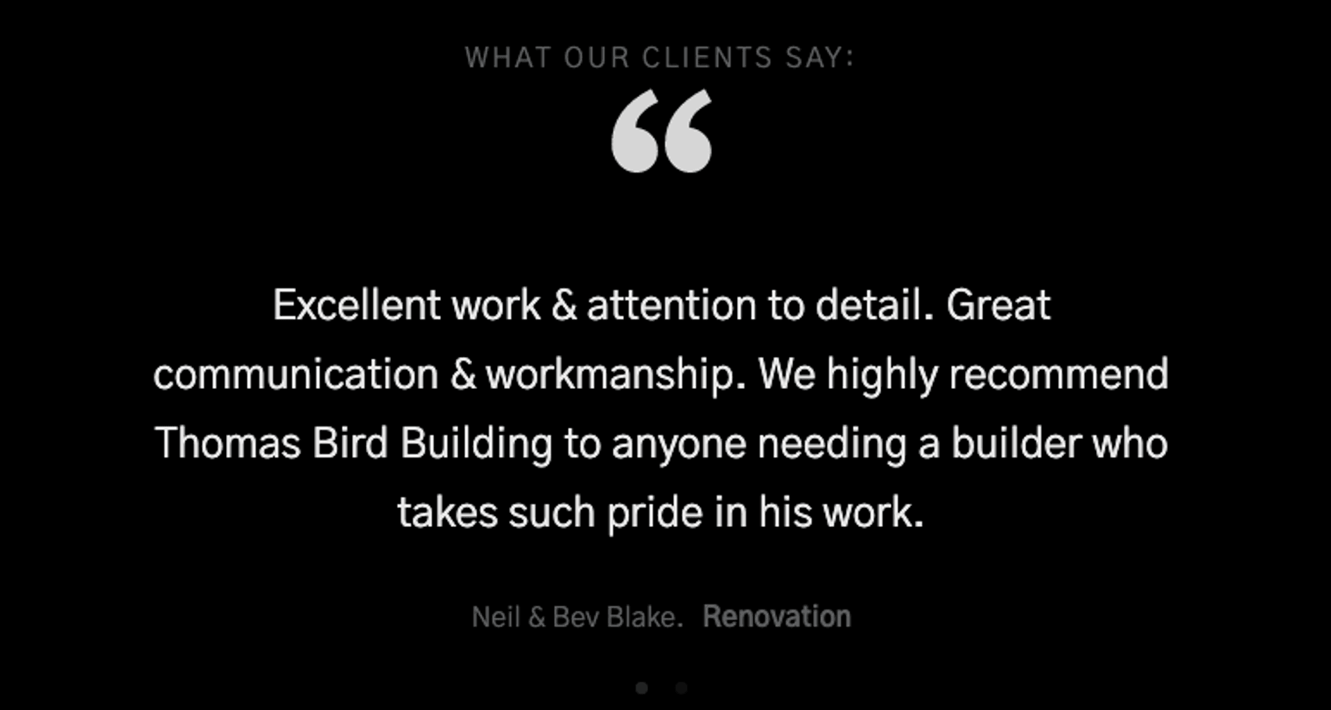 Renovations - Bathrooms, Extensions, Kitchens, Decks banner