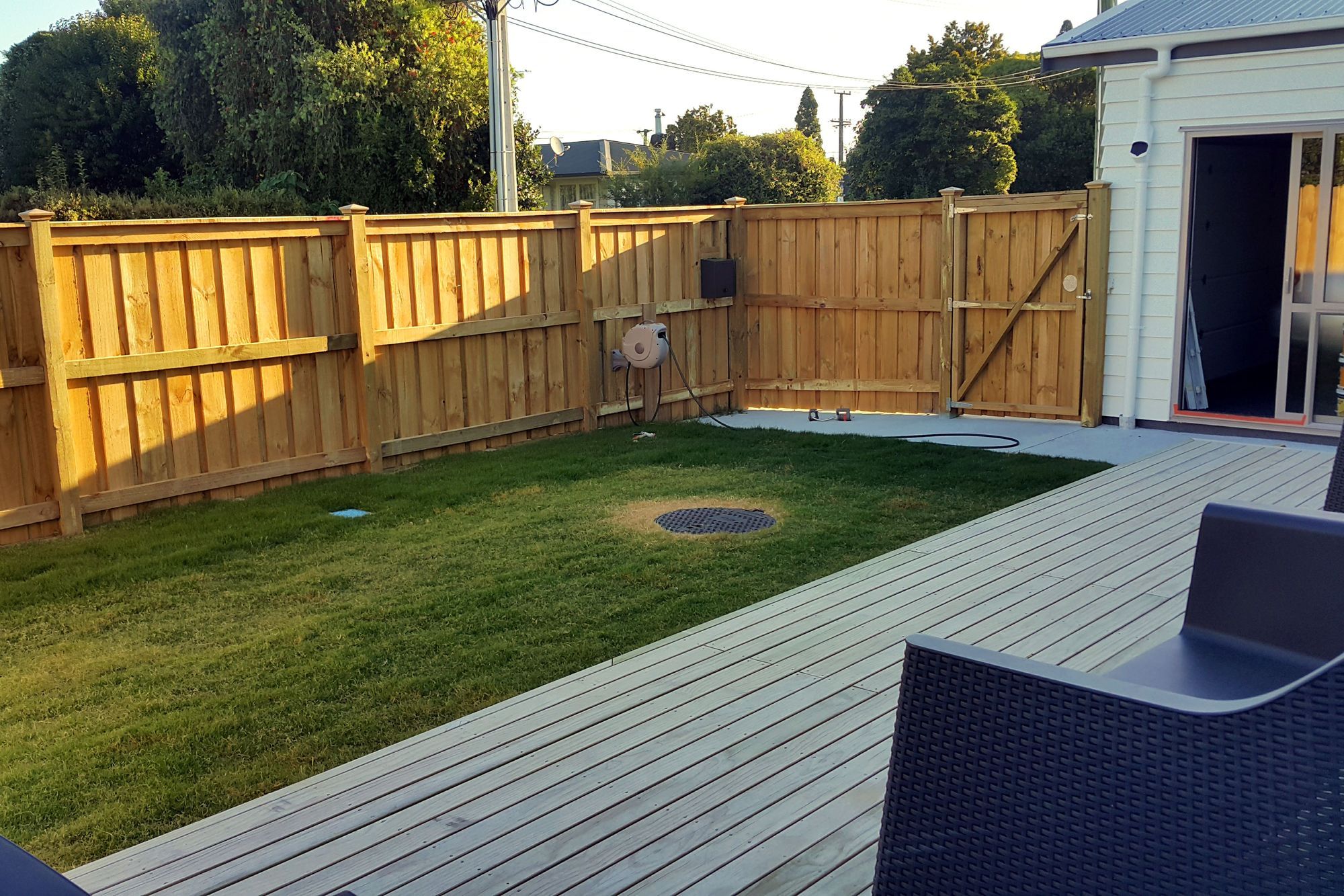 New double lined fence
