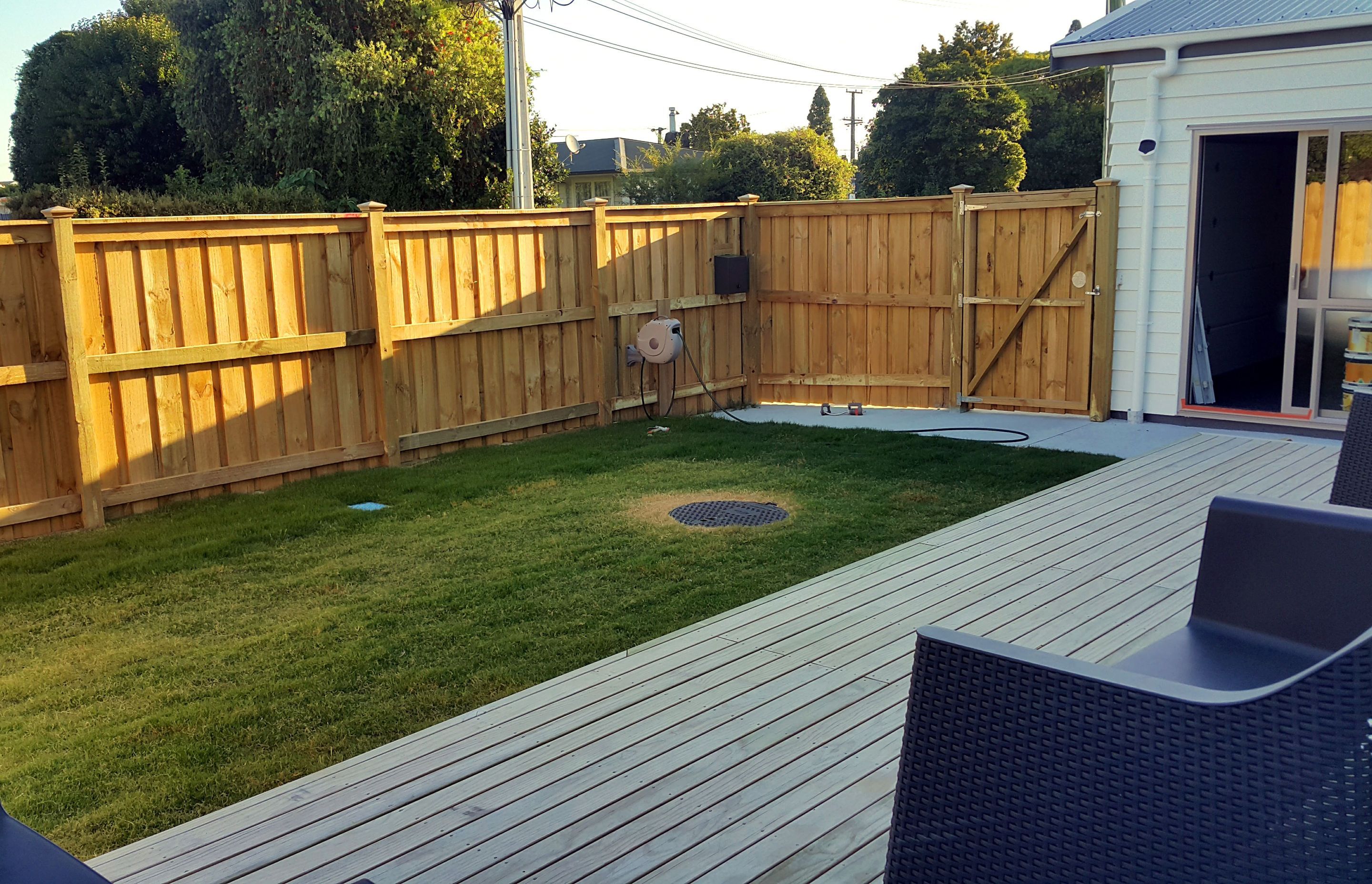 New double lined fence

