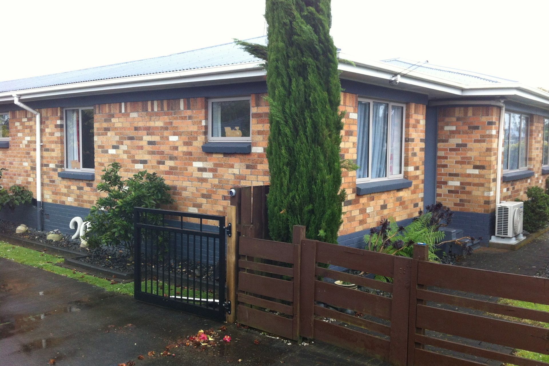Brick front of house before the extention