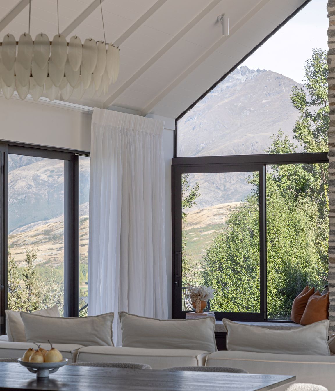 Windows are designed to take in the alpine views