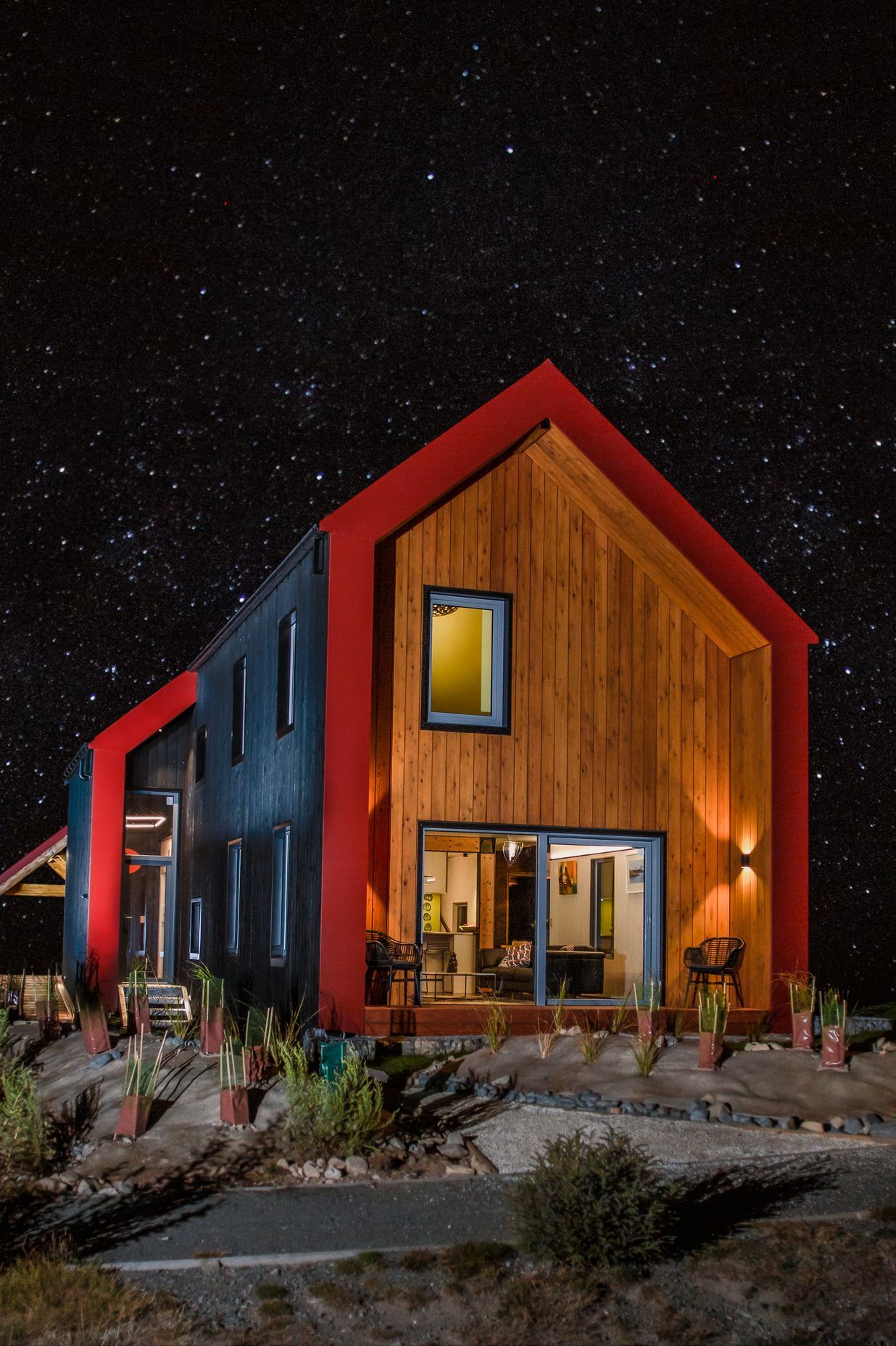 The Milky Way above the home.