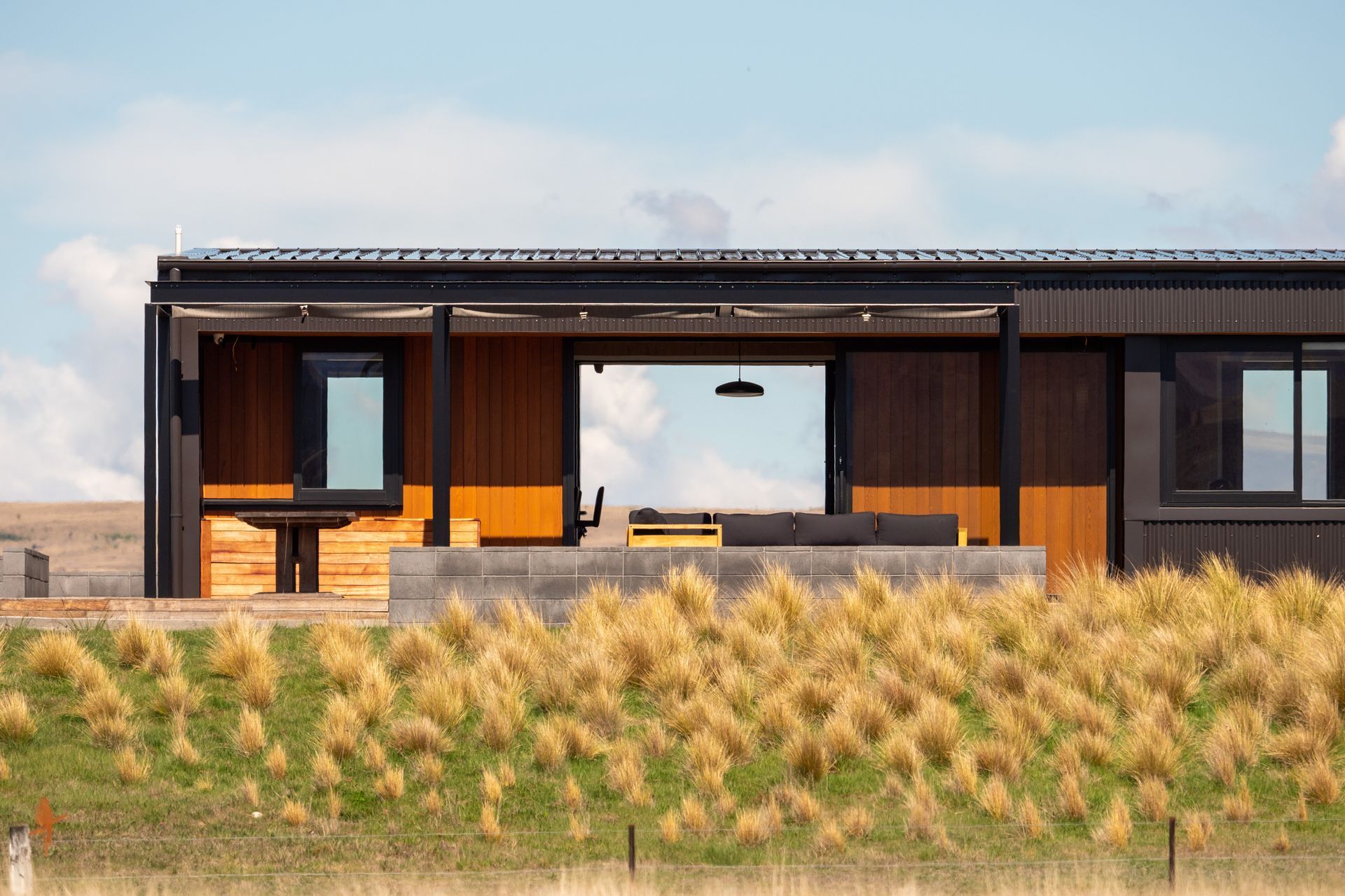The holiday home near Twizel. “We have designed for high wind zones,” says Beth Chaney-Walker of Chaney & Norman Architects in Wanaka, “but this was off the charts. A lot of the elements are specifically engineered so it was really nice to see the end result. It’s really robust.”