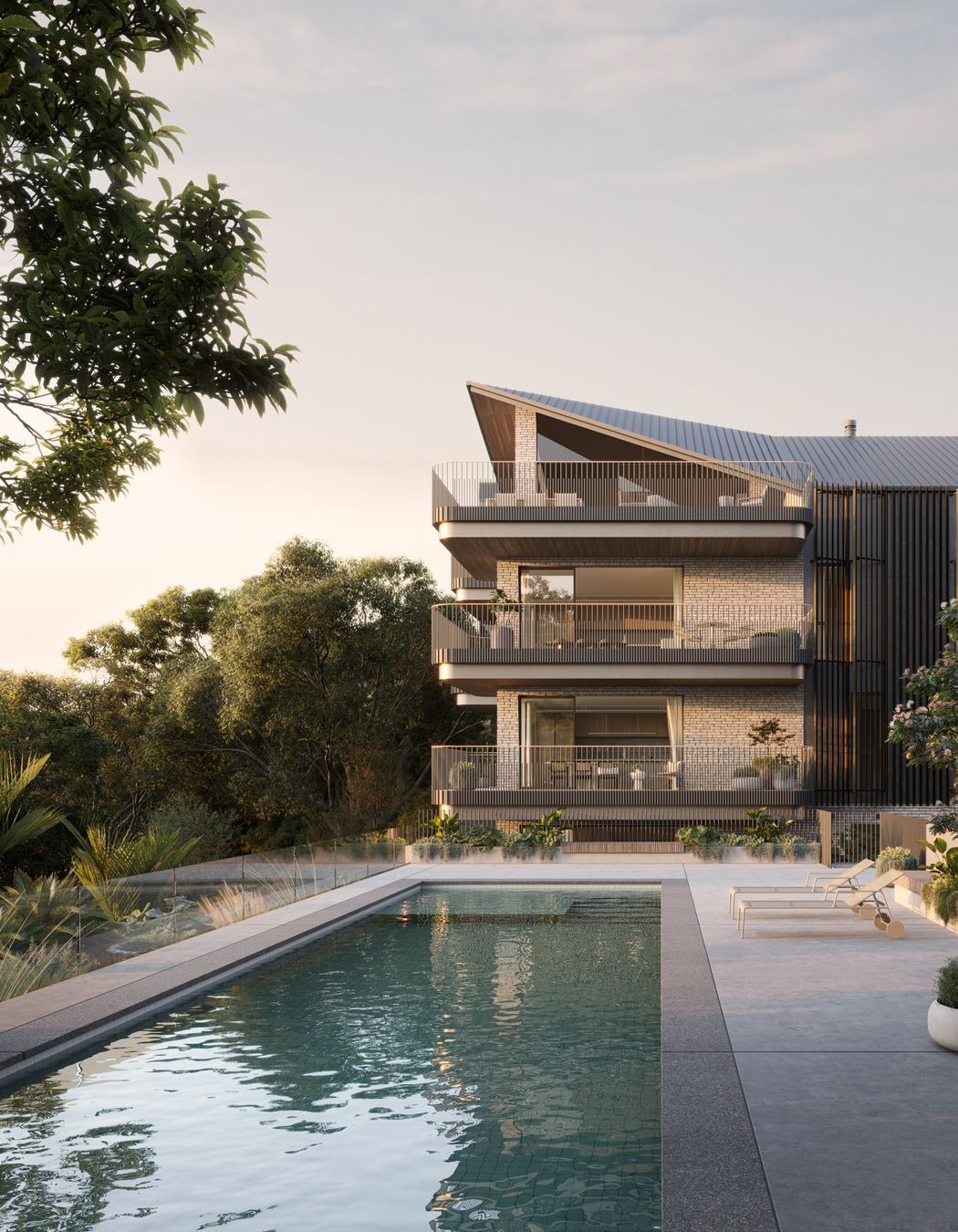 Anzac Apartments - Pool Exterior