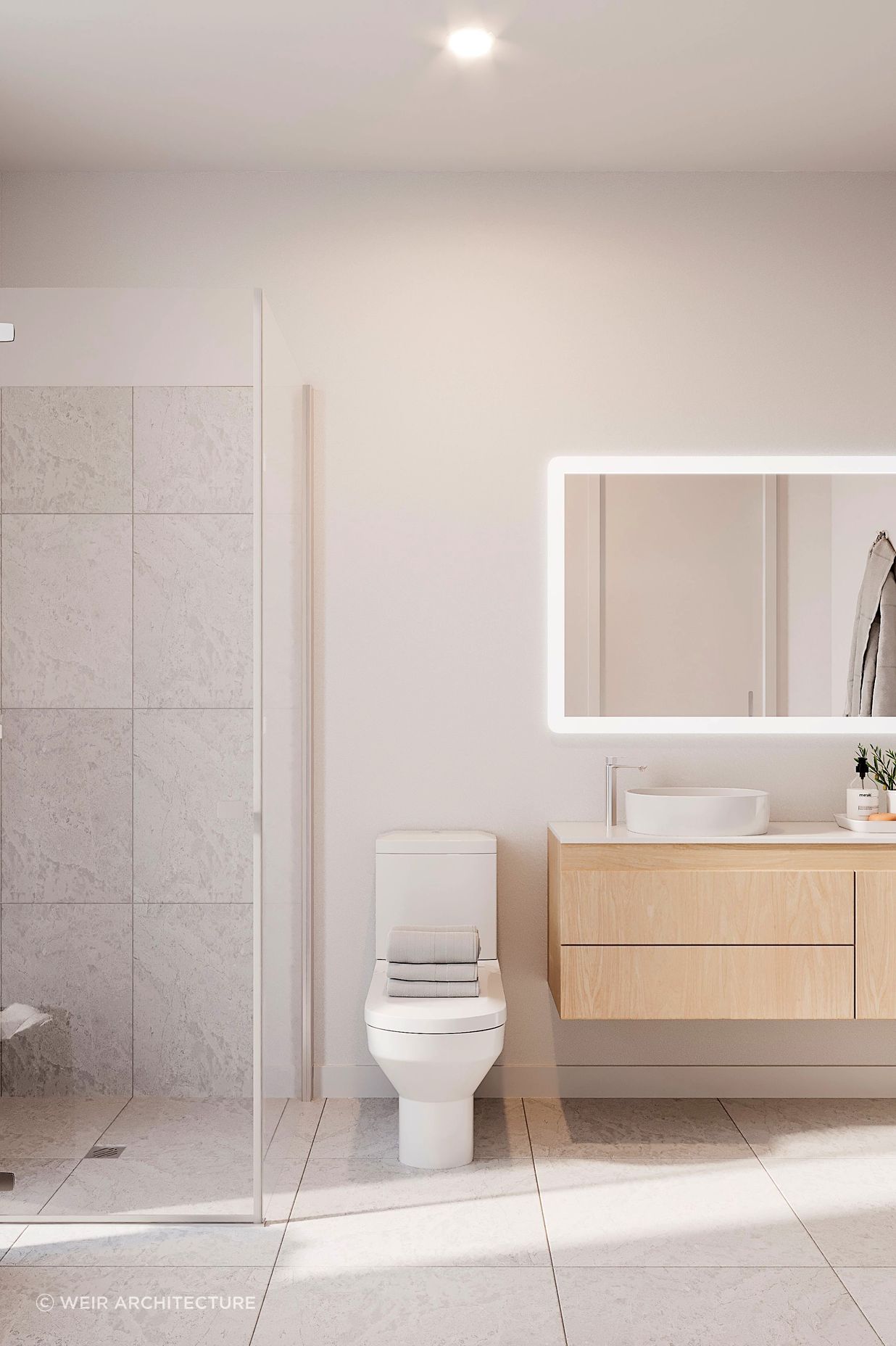 Render of Bathroom Colour Option #1