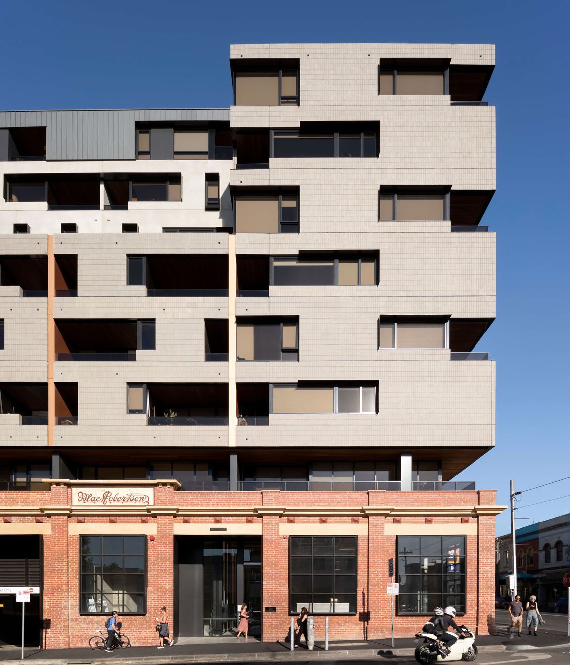 The mid-tier Brick Inlay façade shapes the modern character of The Lyric