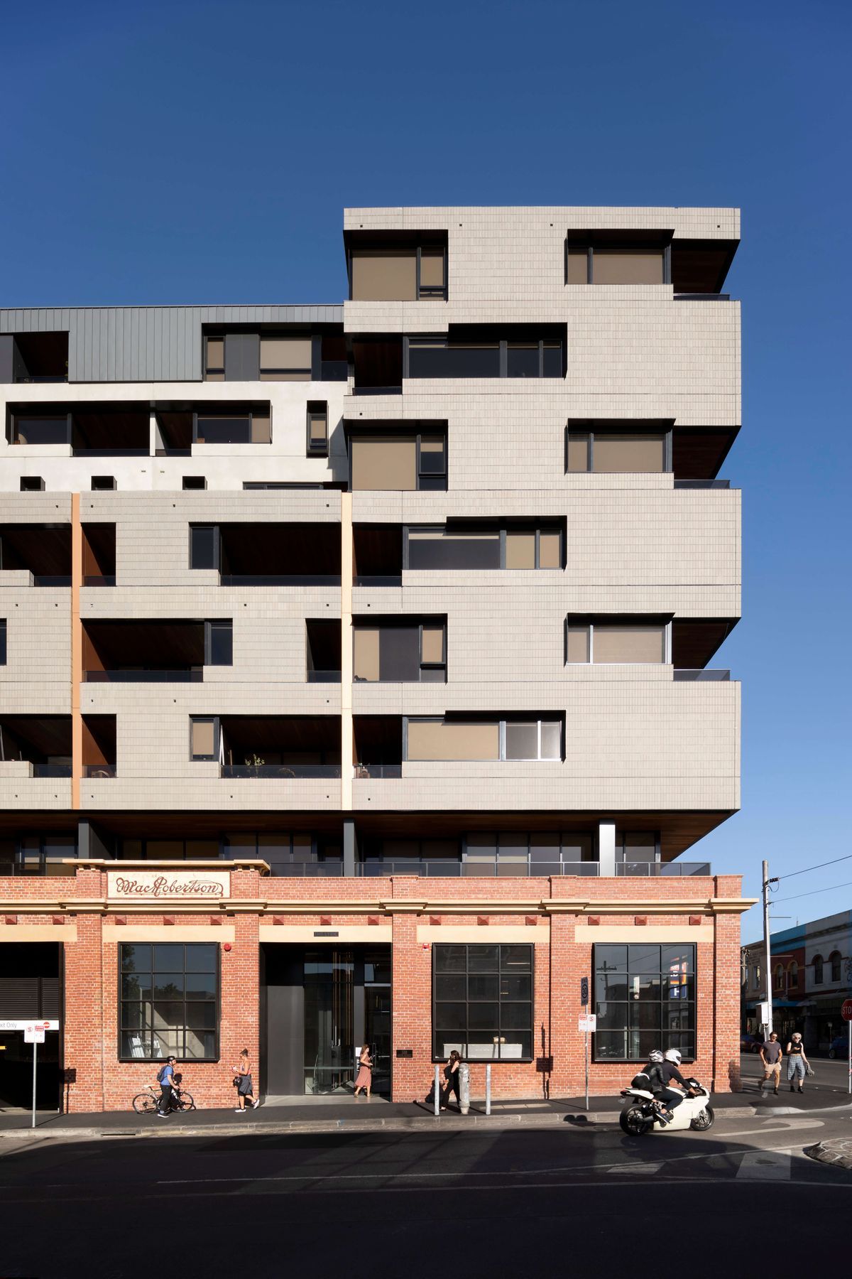 The mid-tier Brick Inlay façade shapes the modern character of The Lyric