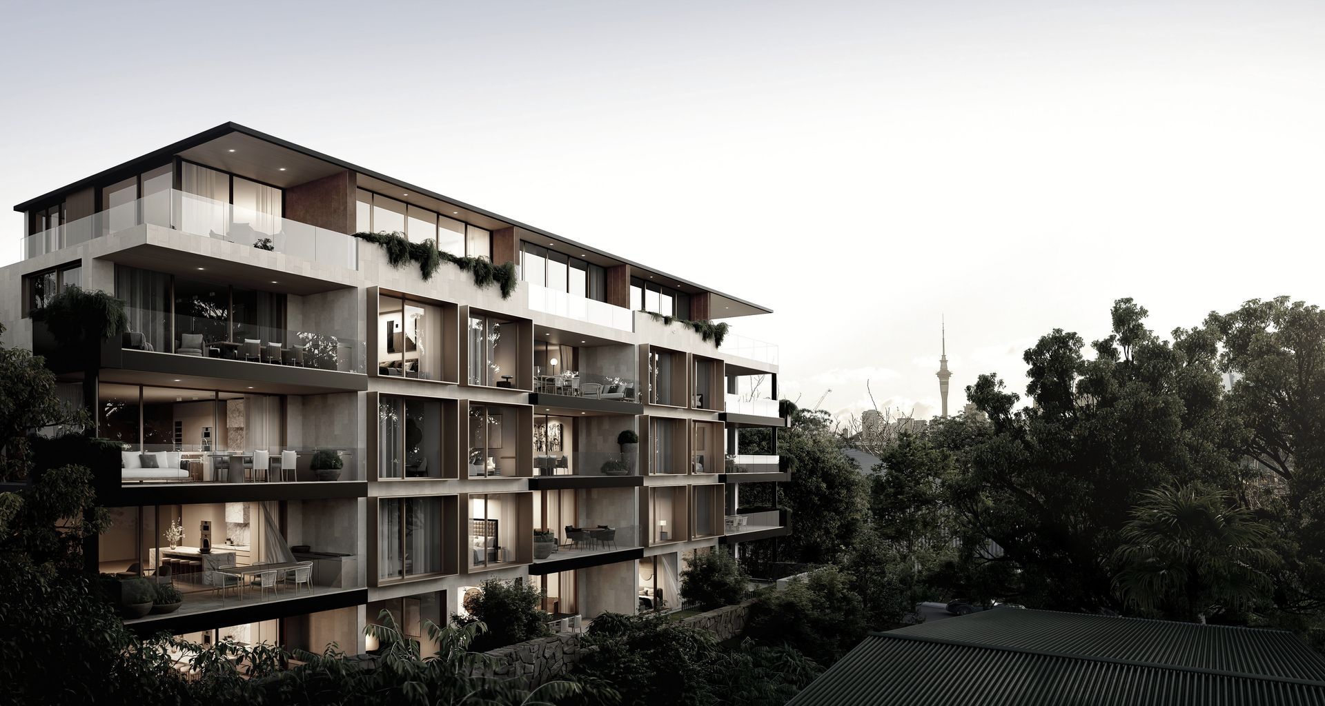 Elysian Apartments, Parnell banner