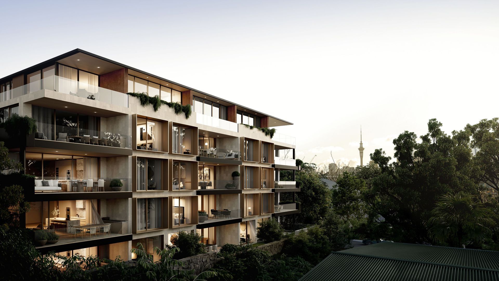 Elysian Apartments, Parnell banner
