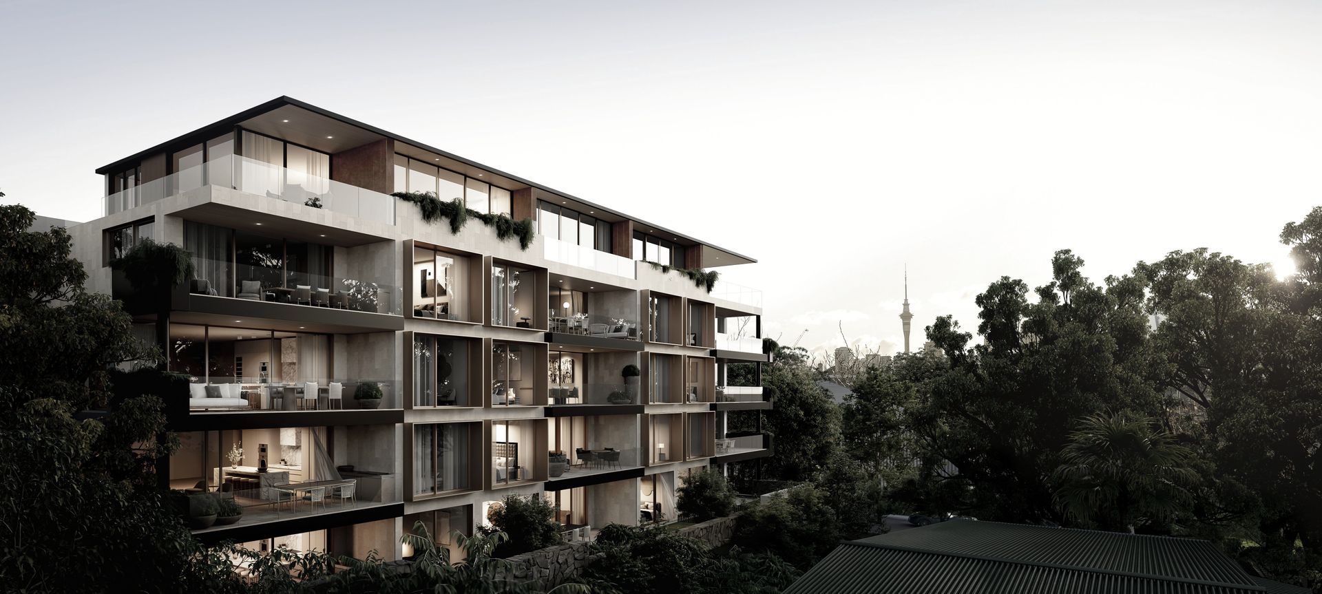 Elysian Apartments, Parnell banner