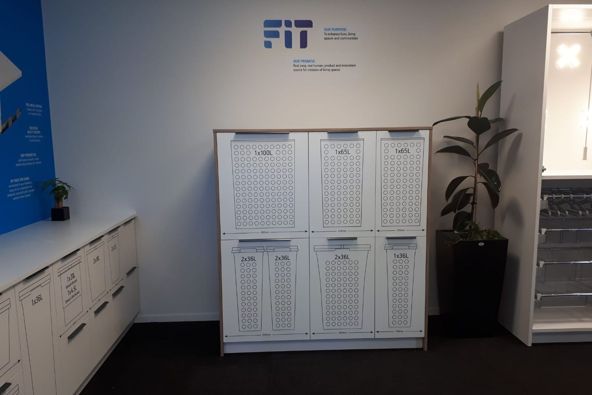 Tanova Designer Series Pull Out Soft Close Laundry Units