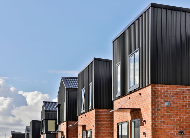 Richmond Townhouses - Trim Rib Roofing & Cladding - Colorsteel