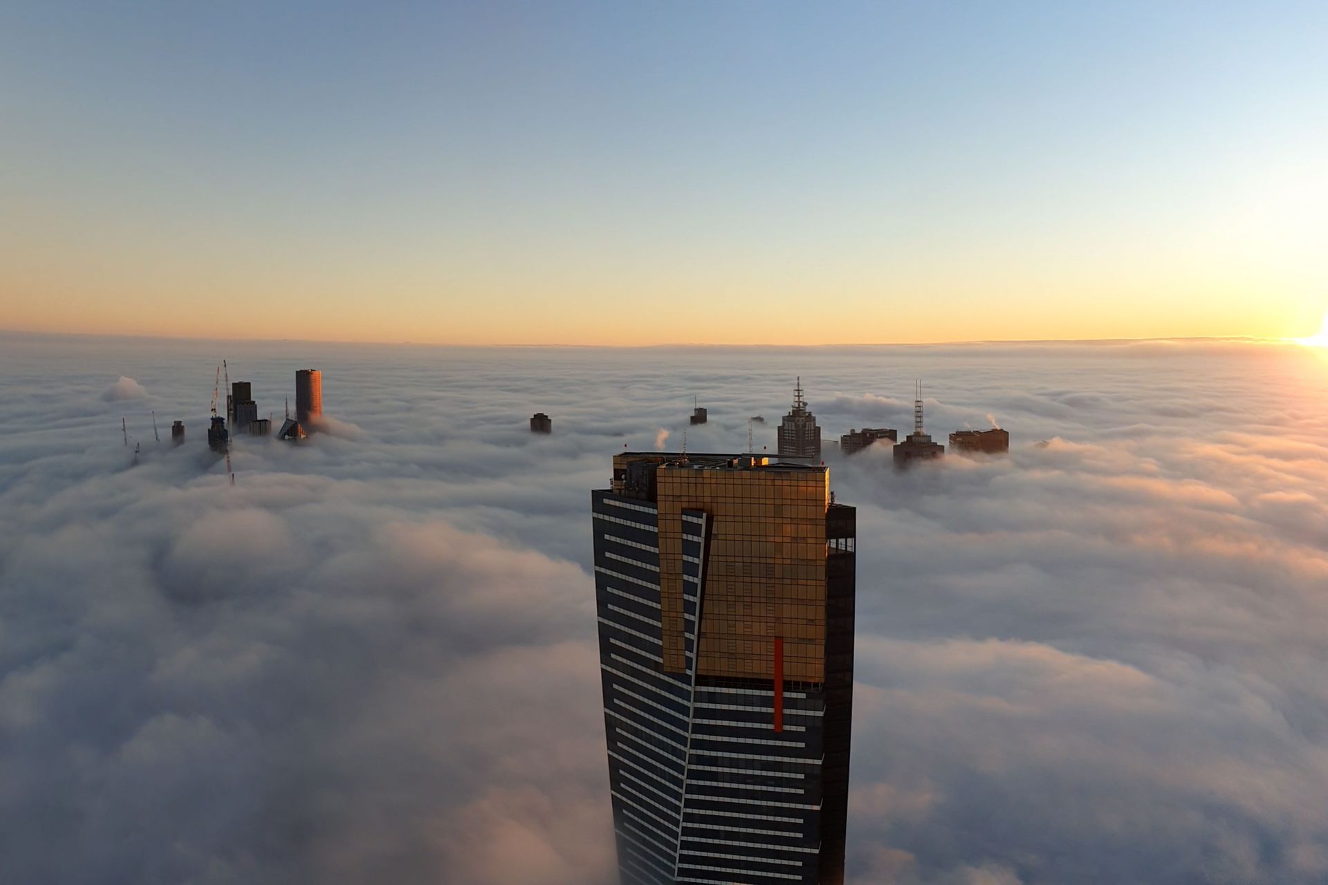 The stunning view from the top of Australia 108 – Australia’s tallest building by roof height.