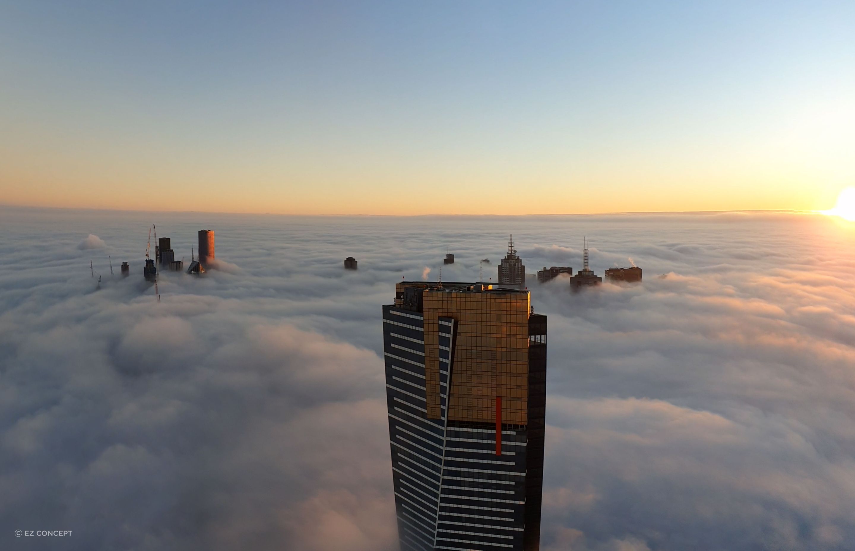 The stunning view from the top of Australia 108 – Australia’s tallest building by roof height.