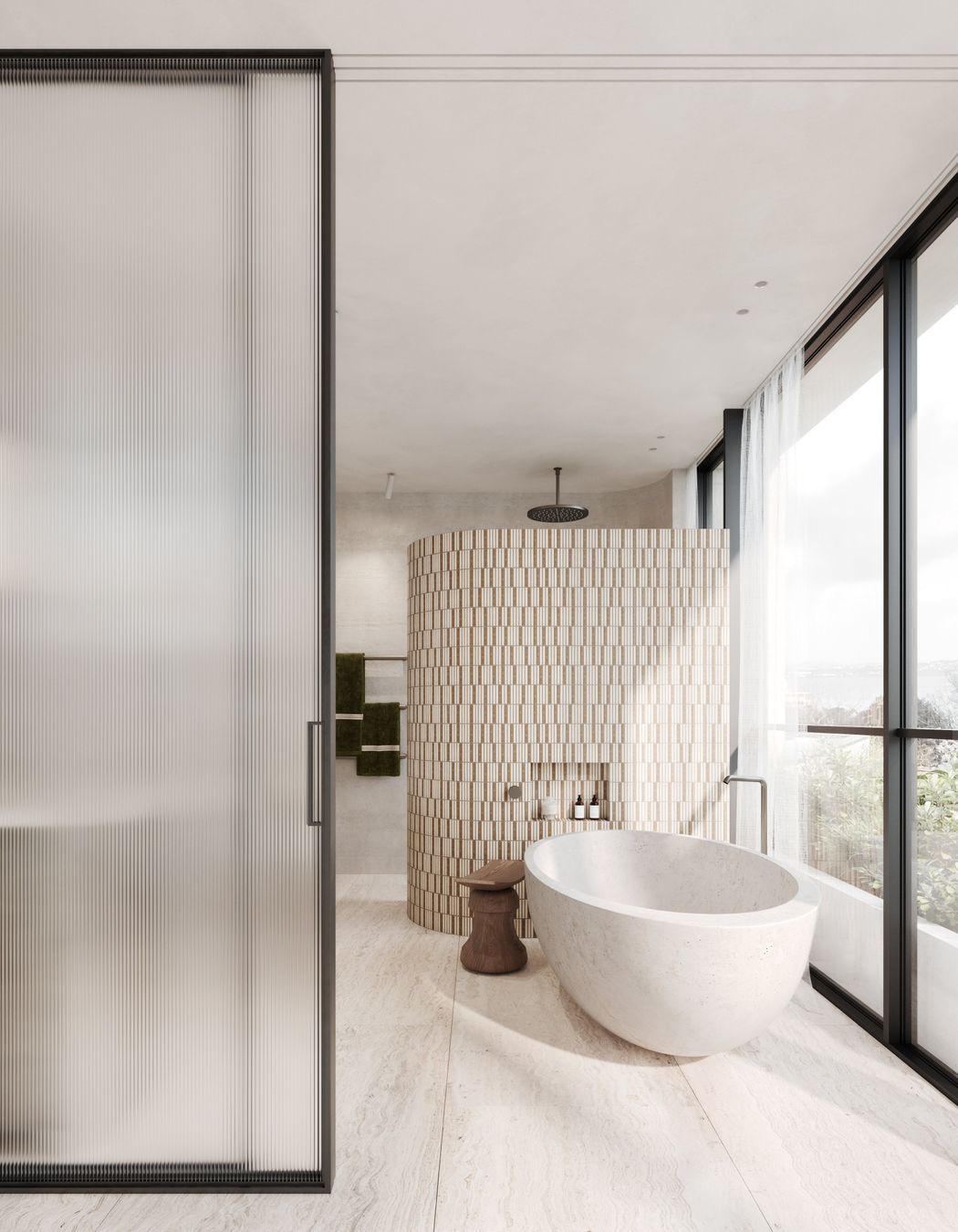 Ensuites connected to the master bedrooms provide an air of tranquillity.