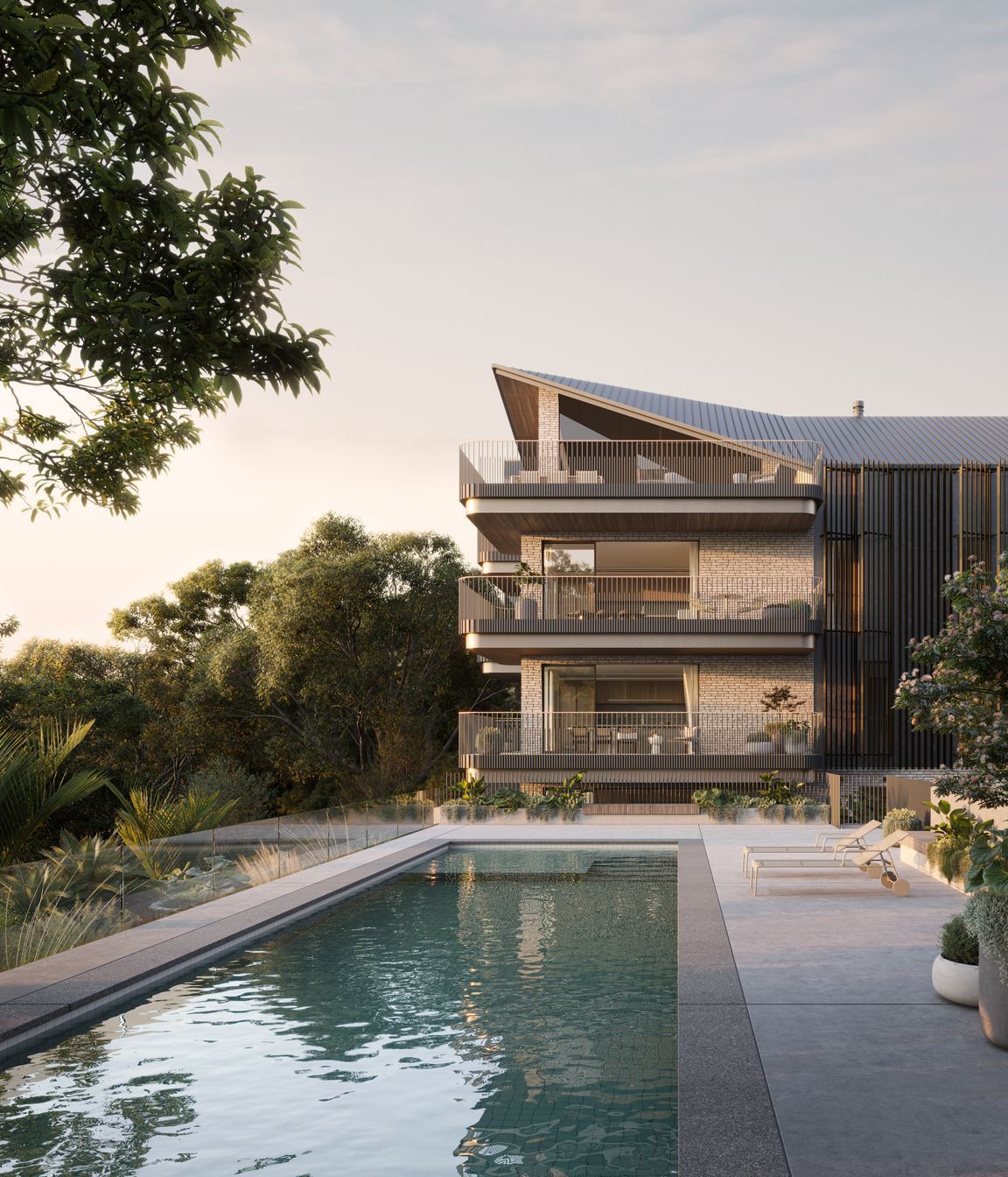 Anzac Apartments - Pool Exterior
