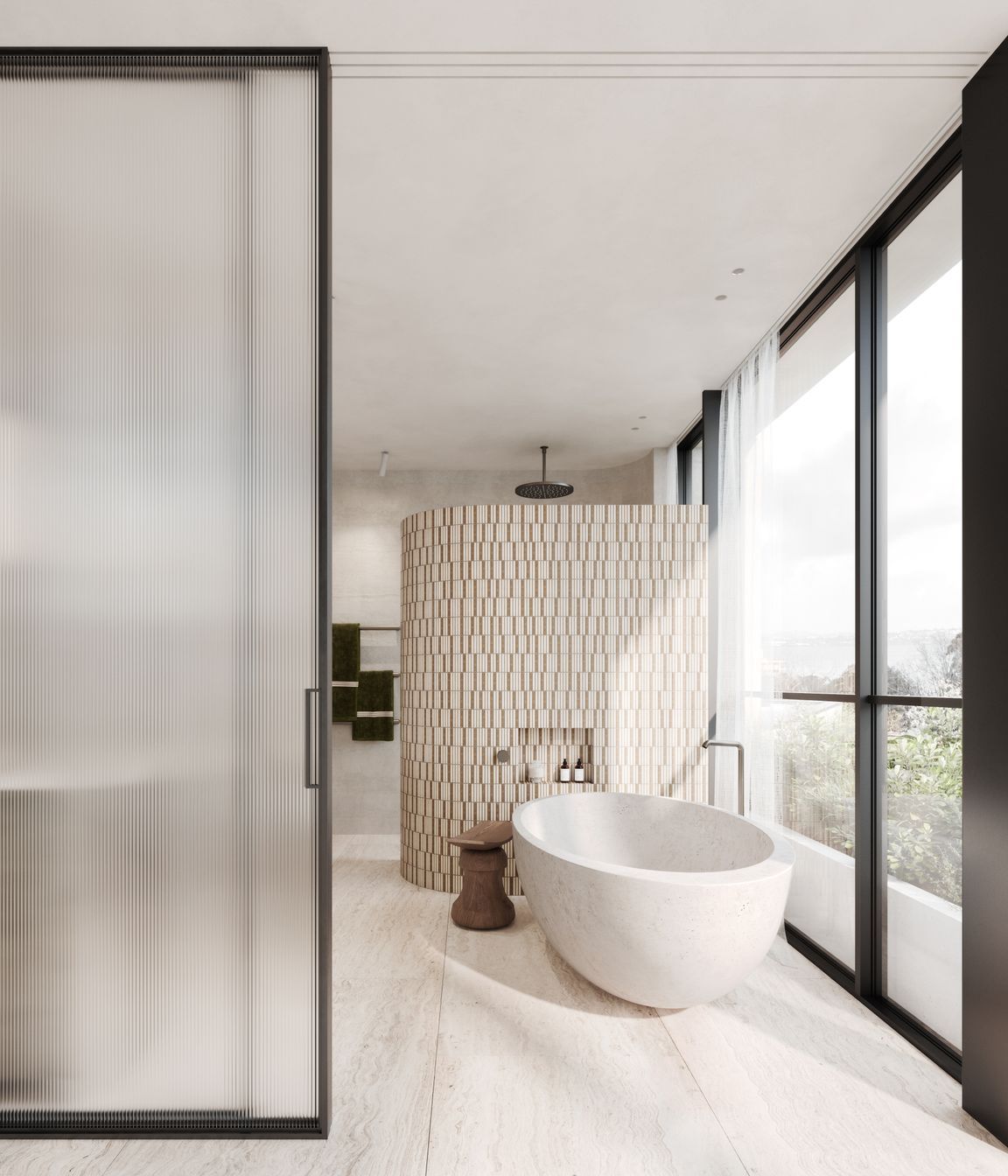 Ensuites connected to the master bedrooms provide an air of tranquillity.