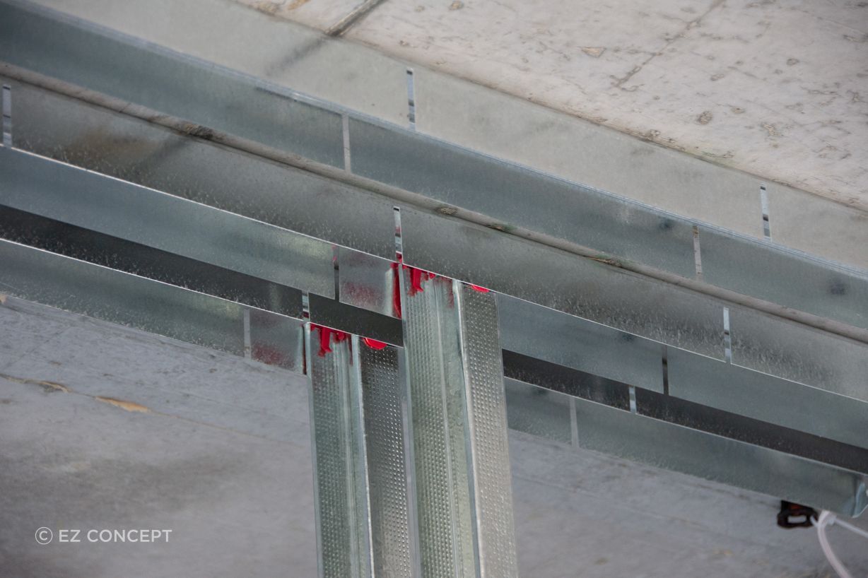 Vortex system installation in the tower demonstrating its disallowance of steel-on-steel contact.