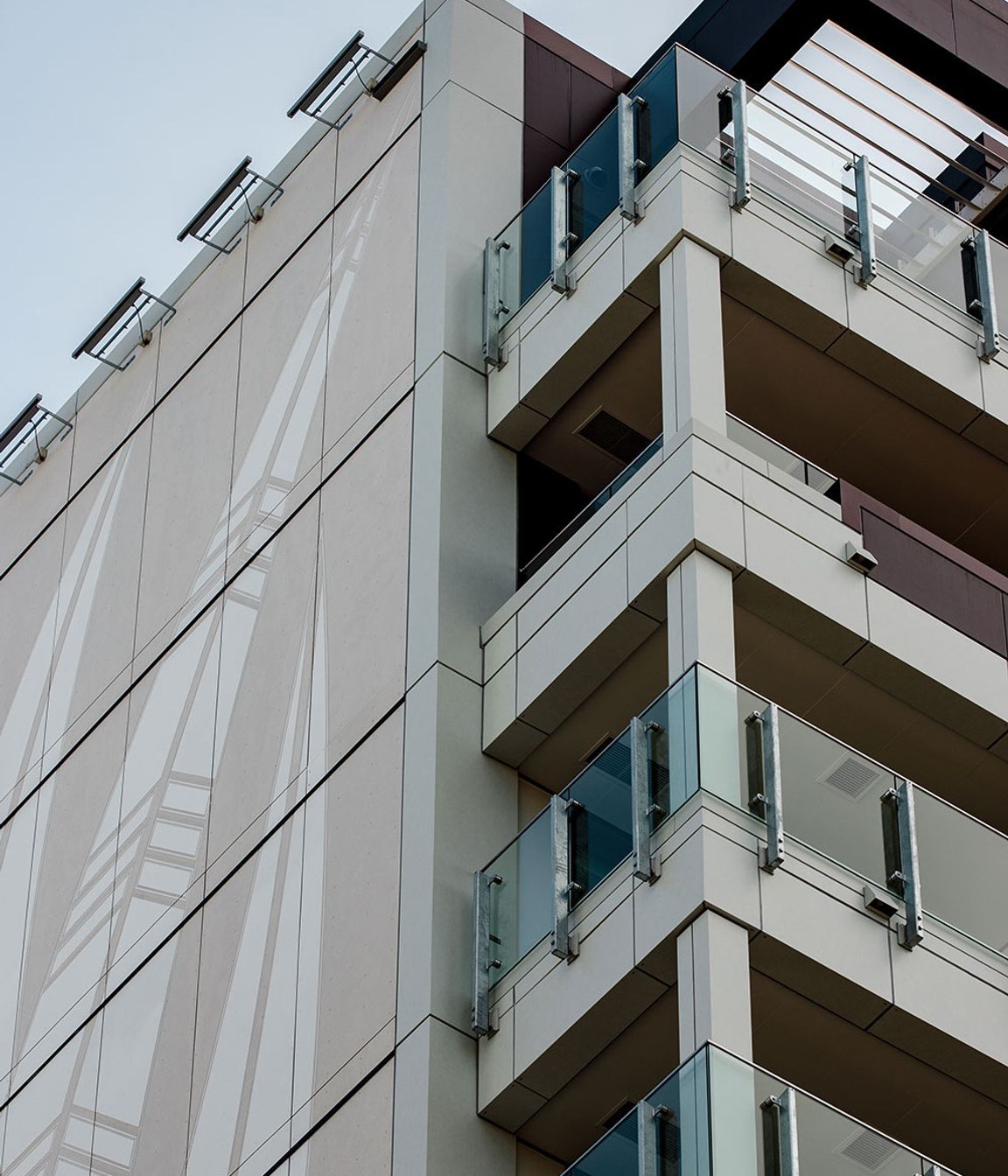 Westlight Apartments, 6 Waikumete Rd, Glen Eden. Product: Equitone Techtiva 00 - engraved.