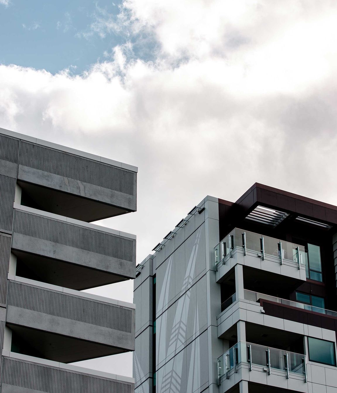 Westlight Apartments, 6 Waikumete Rd, Glen Eden. Product: Equitone Techtiva 00 - engraved.