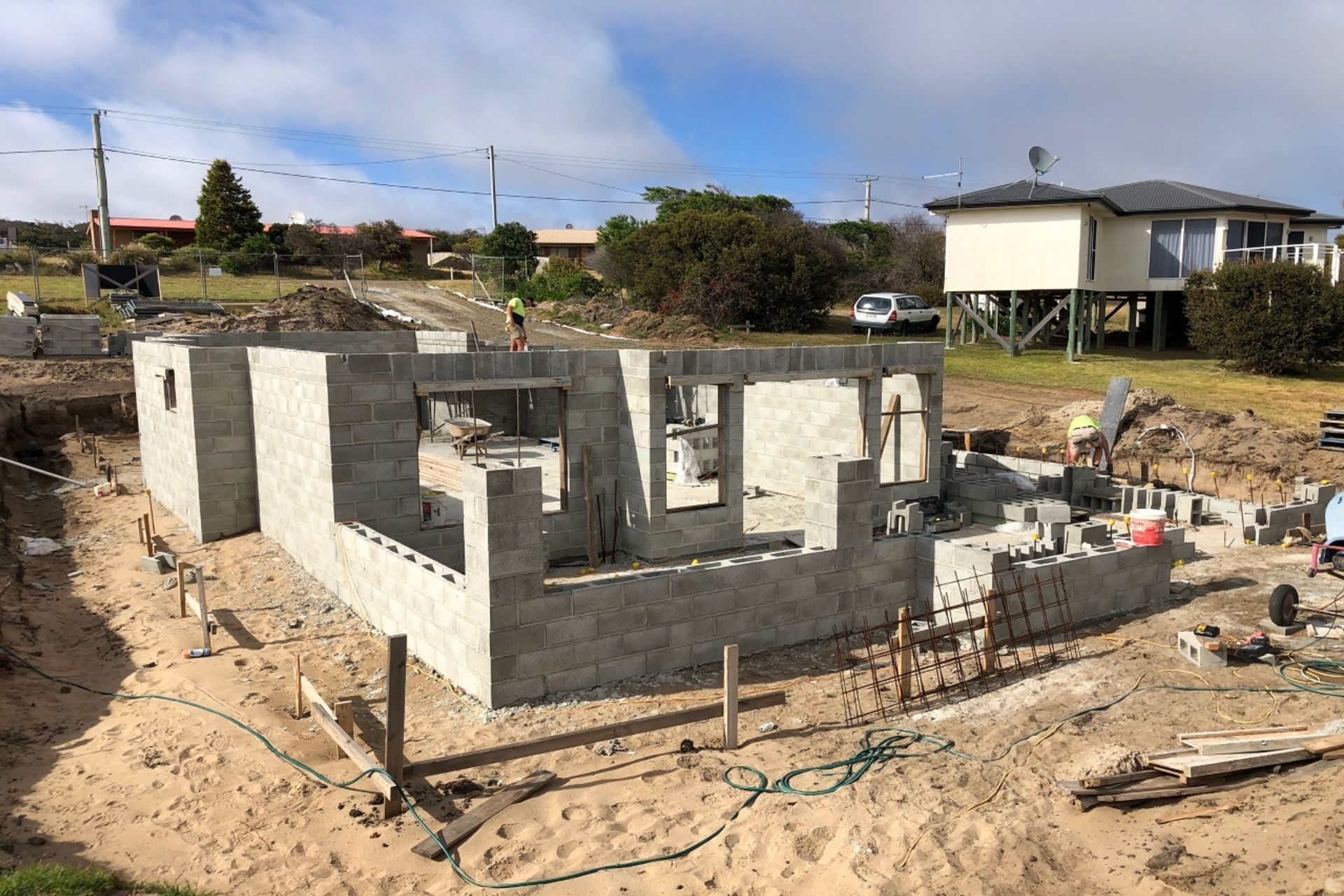 Blockwork Construction. Photography: Hawksley Developments
