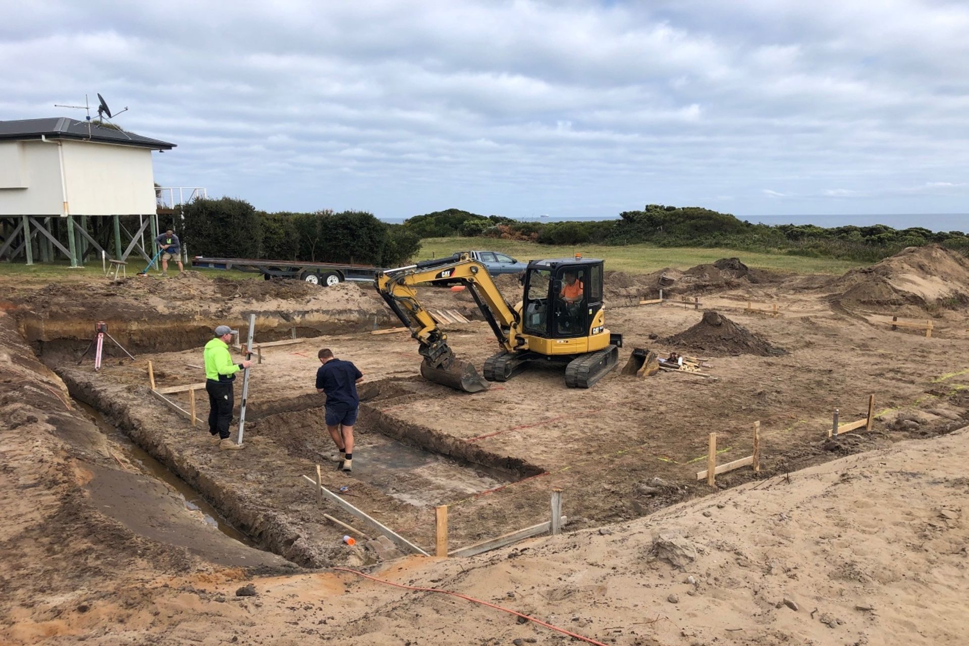 Footing Excavation. Photography: Hawksley Developments