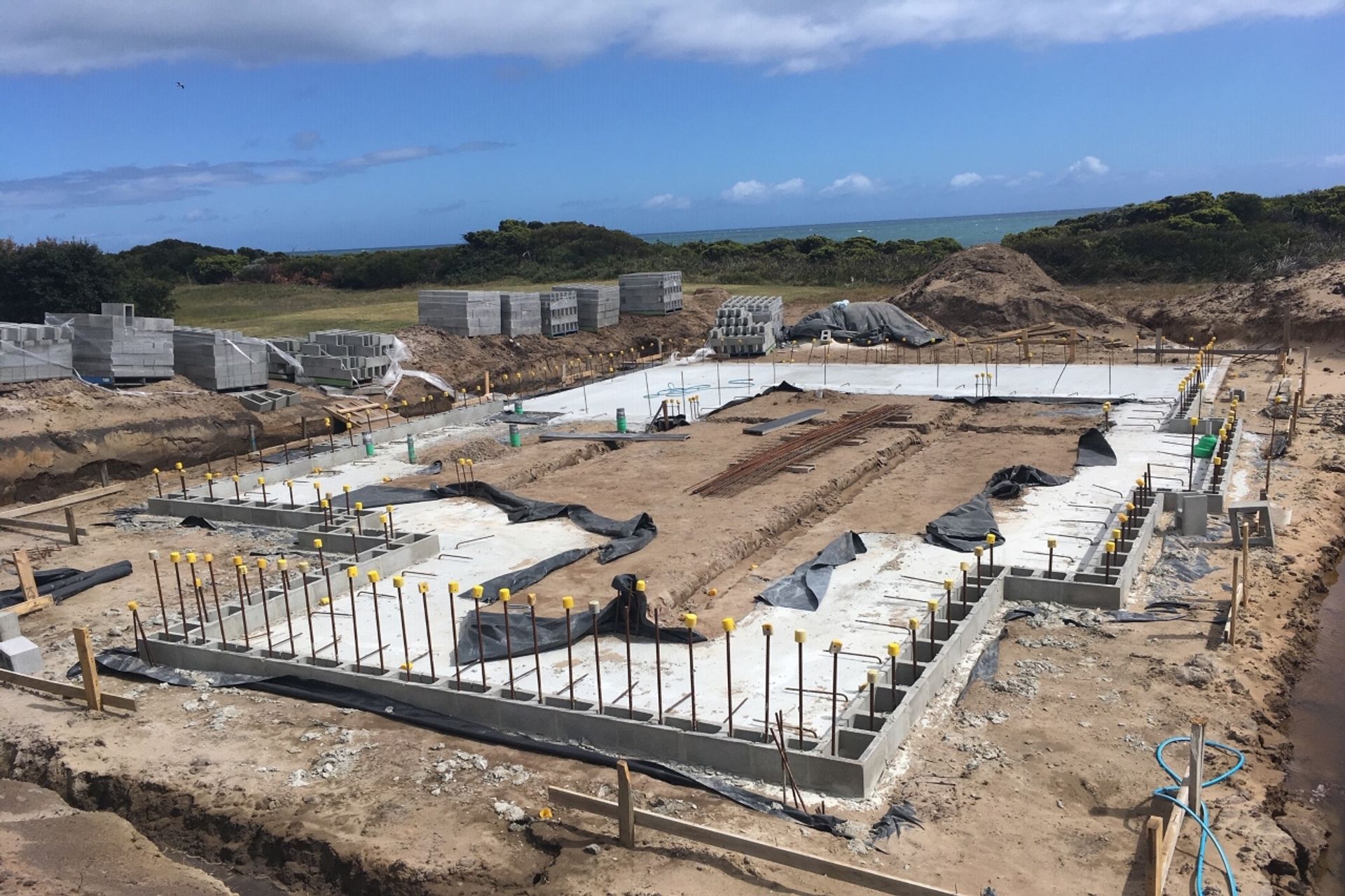 Concrete Footing. Photography: Hawksley Developments