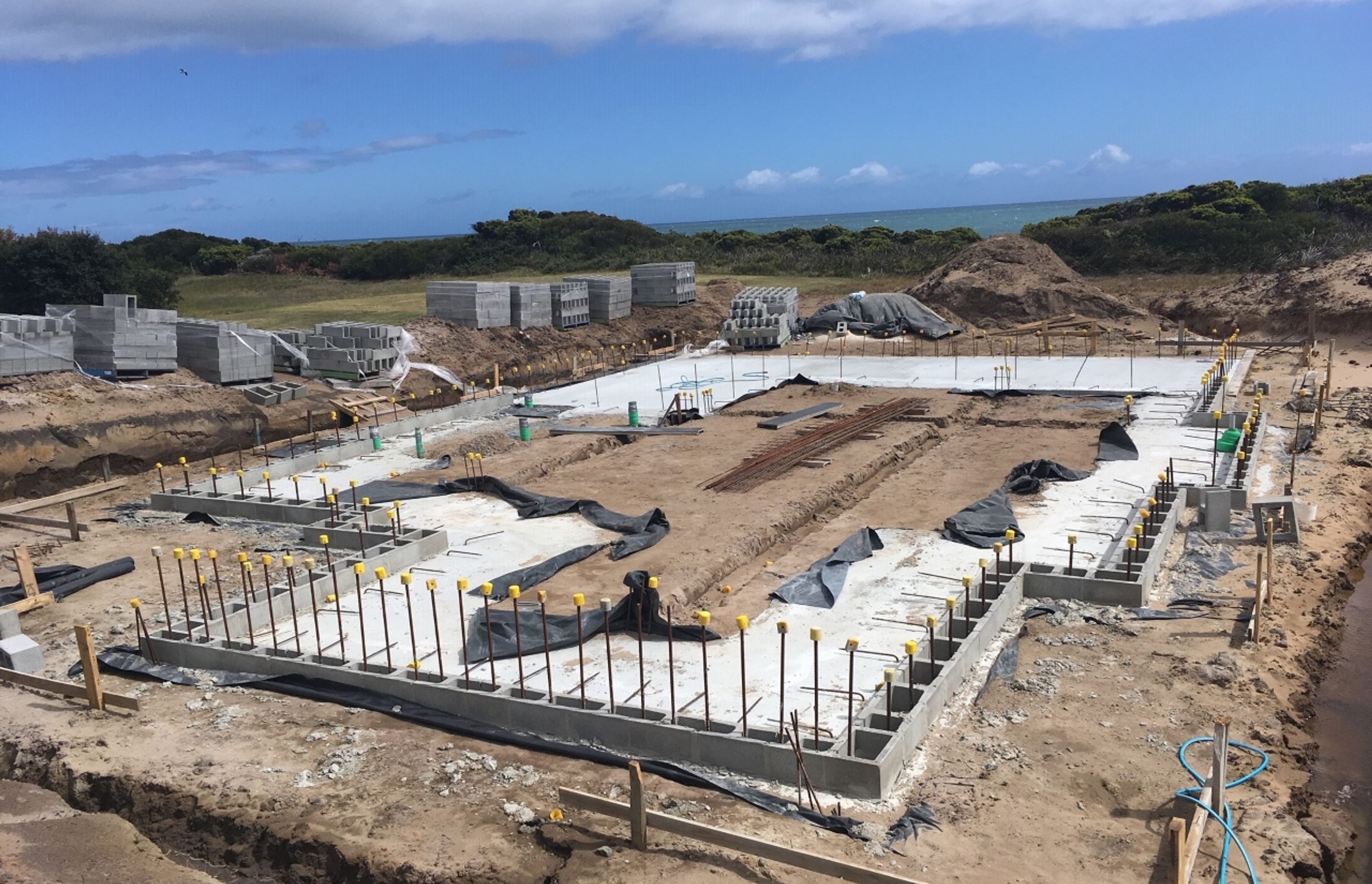 Concrete Footing. Photography: Hawksley Developments